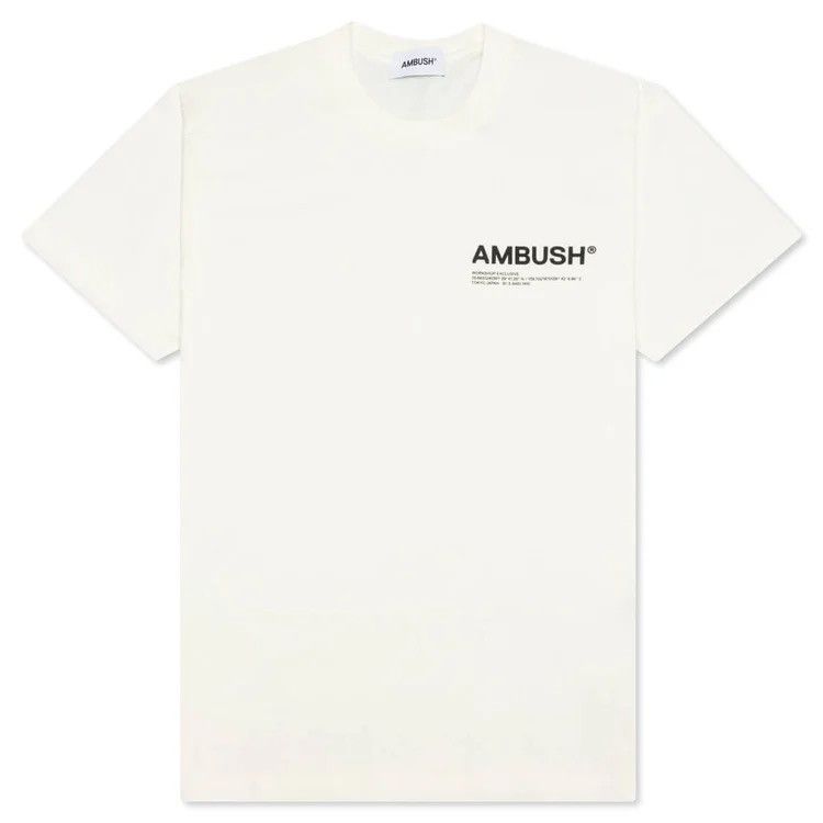 Ambush Design JERSEY WORKSHOP T-SHIRT - CLOUD DANCER Size US M / EU 48-50 / 2 - 1 Thumbnail