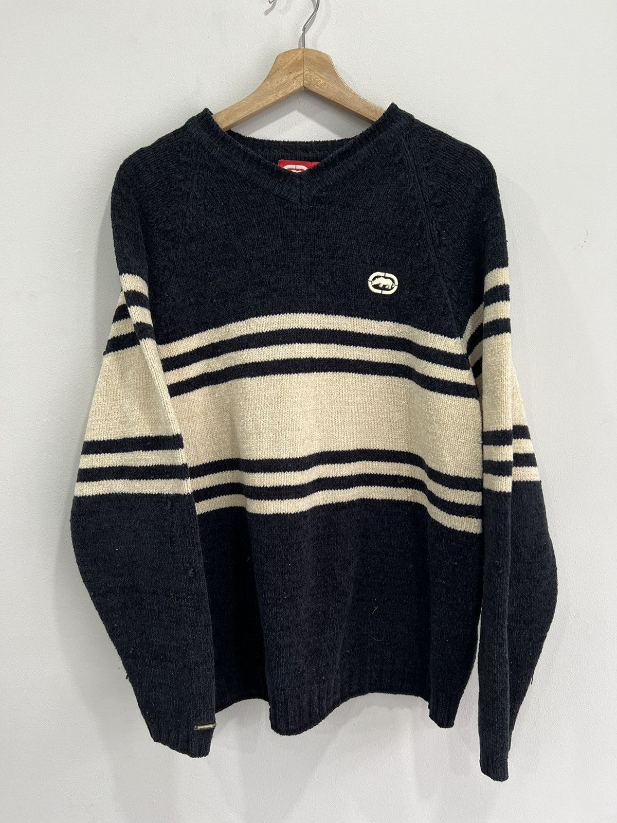 Ecko Unltd. × Vintage Vintage Y2K Ecko Sweater Knit striped Size US M / EU 48-50 / 2 - 1 Thumbnail