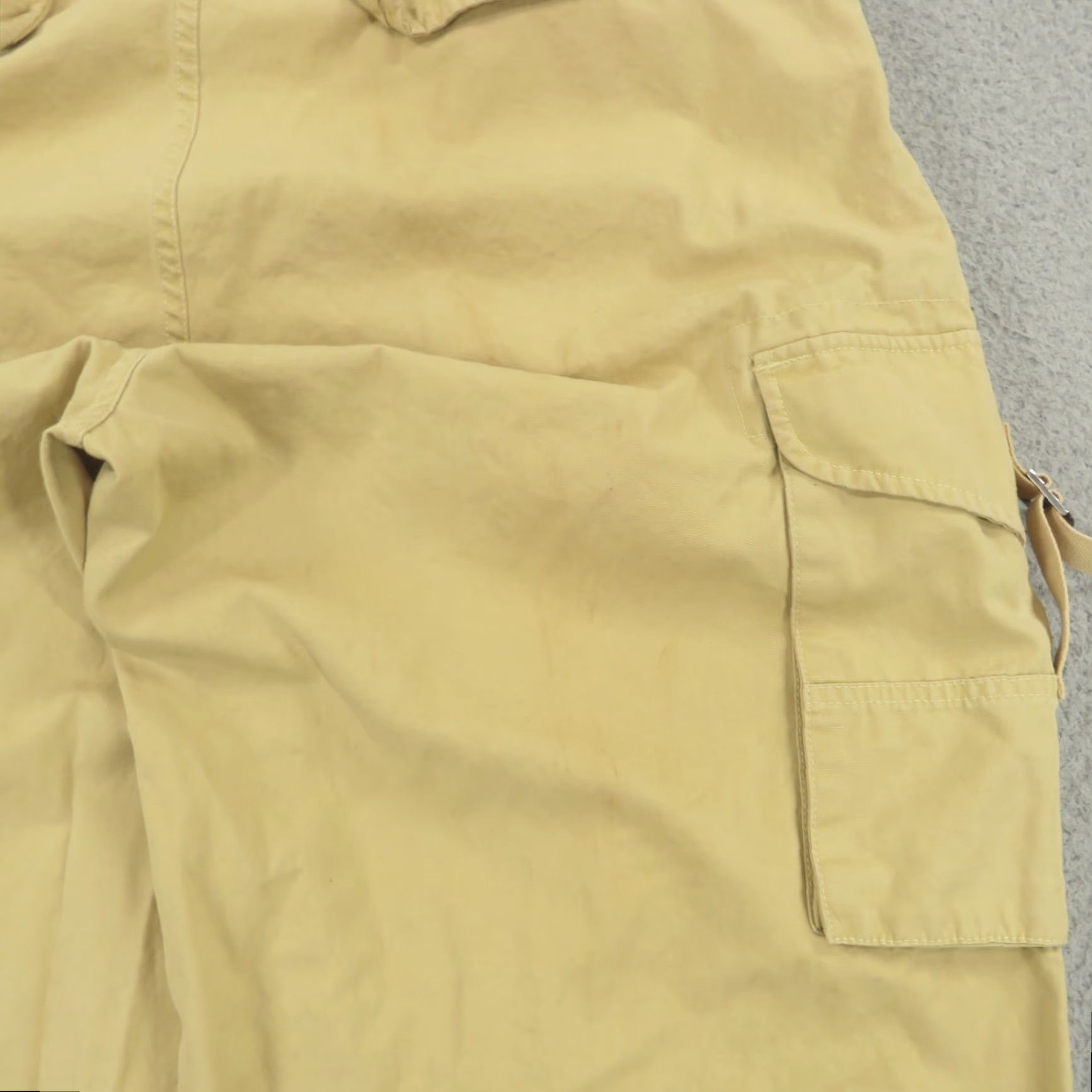 Nautica VINTAGE Nautica Baggy Cargo Pants Mens 36 Wide-Leg Casual 5-Pocket Beige Cotton 90s Grunge Military Paratrooper Men Size US 36 / EU 52 - 6 Thumbnail
