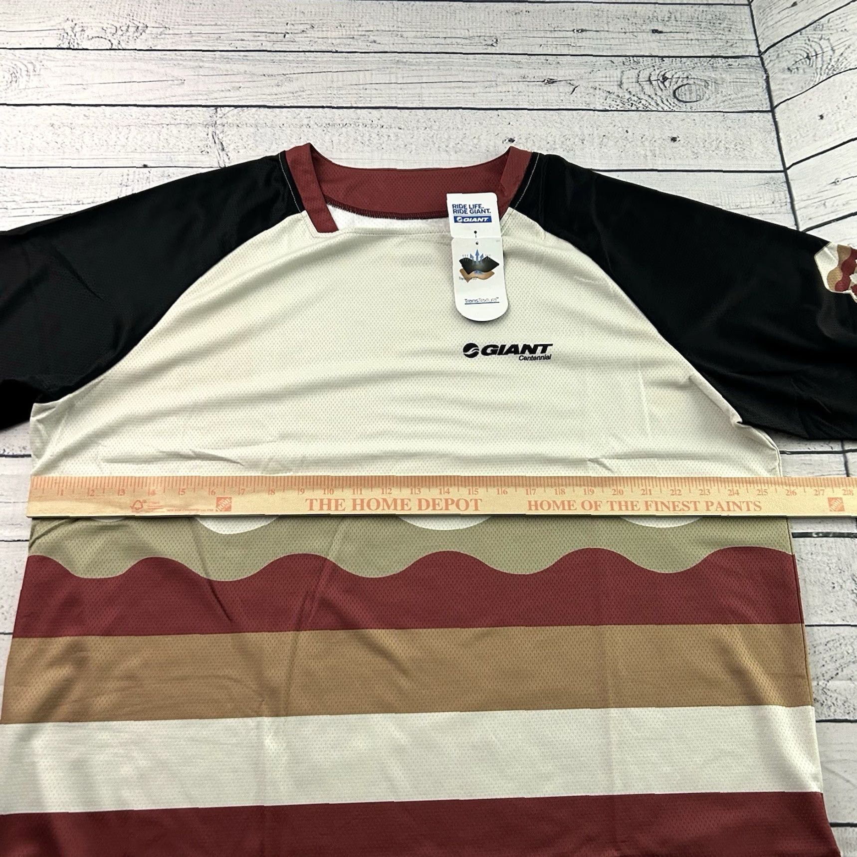 Vintage Giant Transfer Custom Centennial Jersey Shirt 2XL Beige Mens Short Sleeve Size US XXL / EU 58 / 5 - 5 Thumbnail