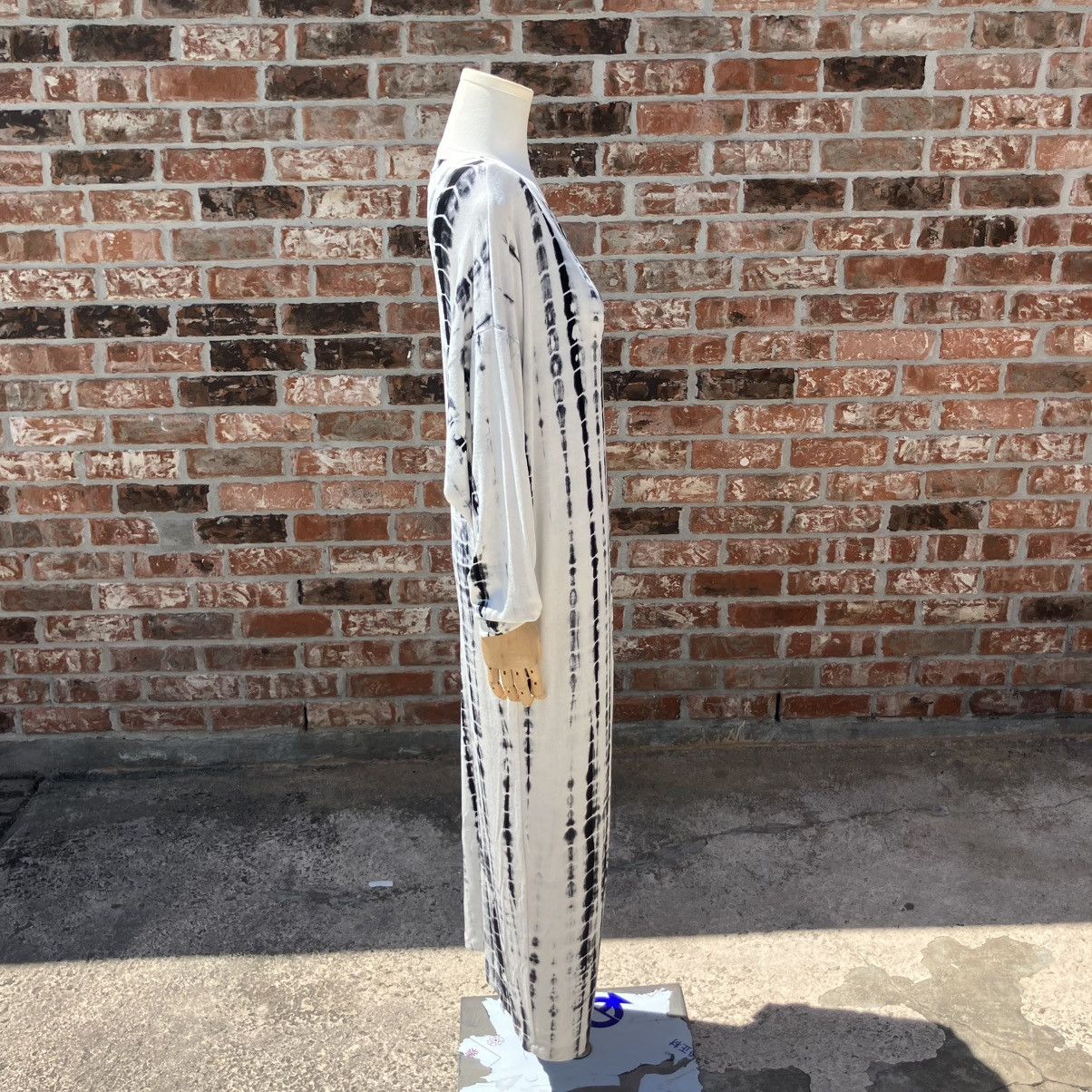 Other Renee C. Black and White Sheath Dress with Bishop Sleeves Size XL / US 12-14 / IT 48-50 - 4 Thumbnail