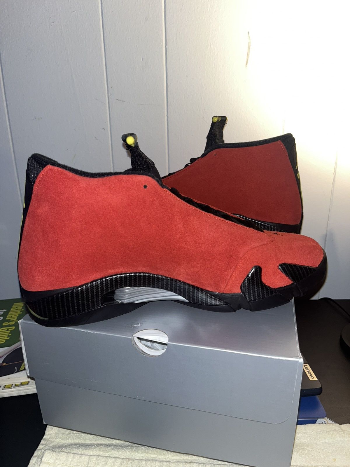 Jordan Brand Air Jordan 14 Retro Ferrari Size US 11.5 / EU 44-45 - 6 Thumbnail