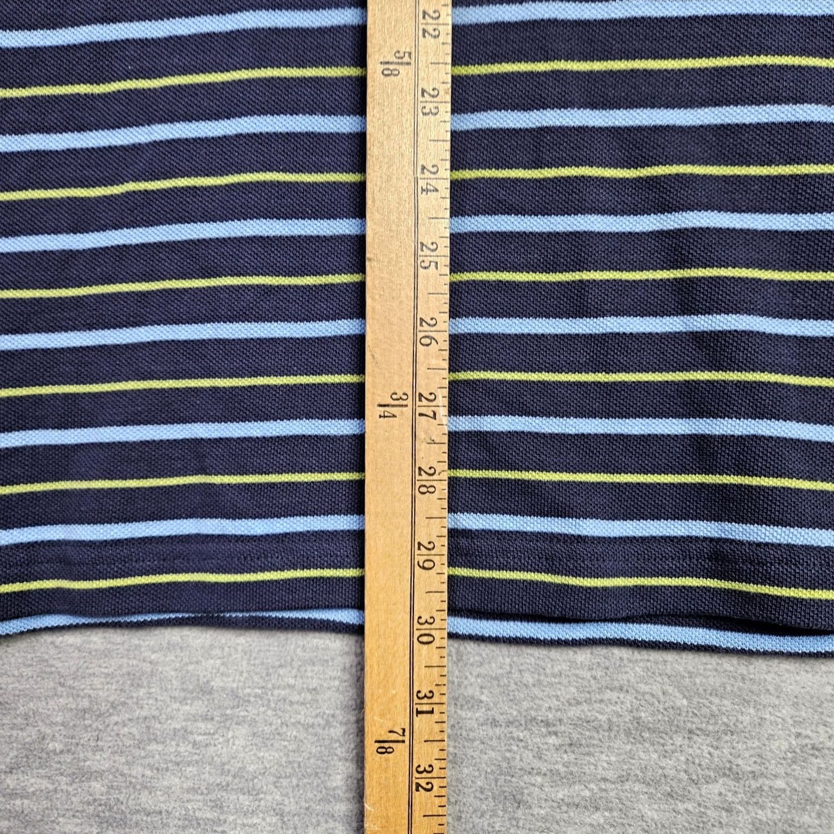 Vintage RedHead Polo Shirt Adult L Navy Green blue Stripes Collared Pullover Mens Size US L / EU 52-54 / 3 - 4 Thumbnail