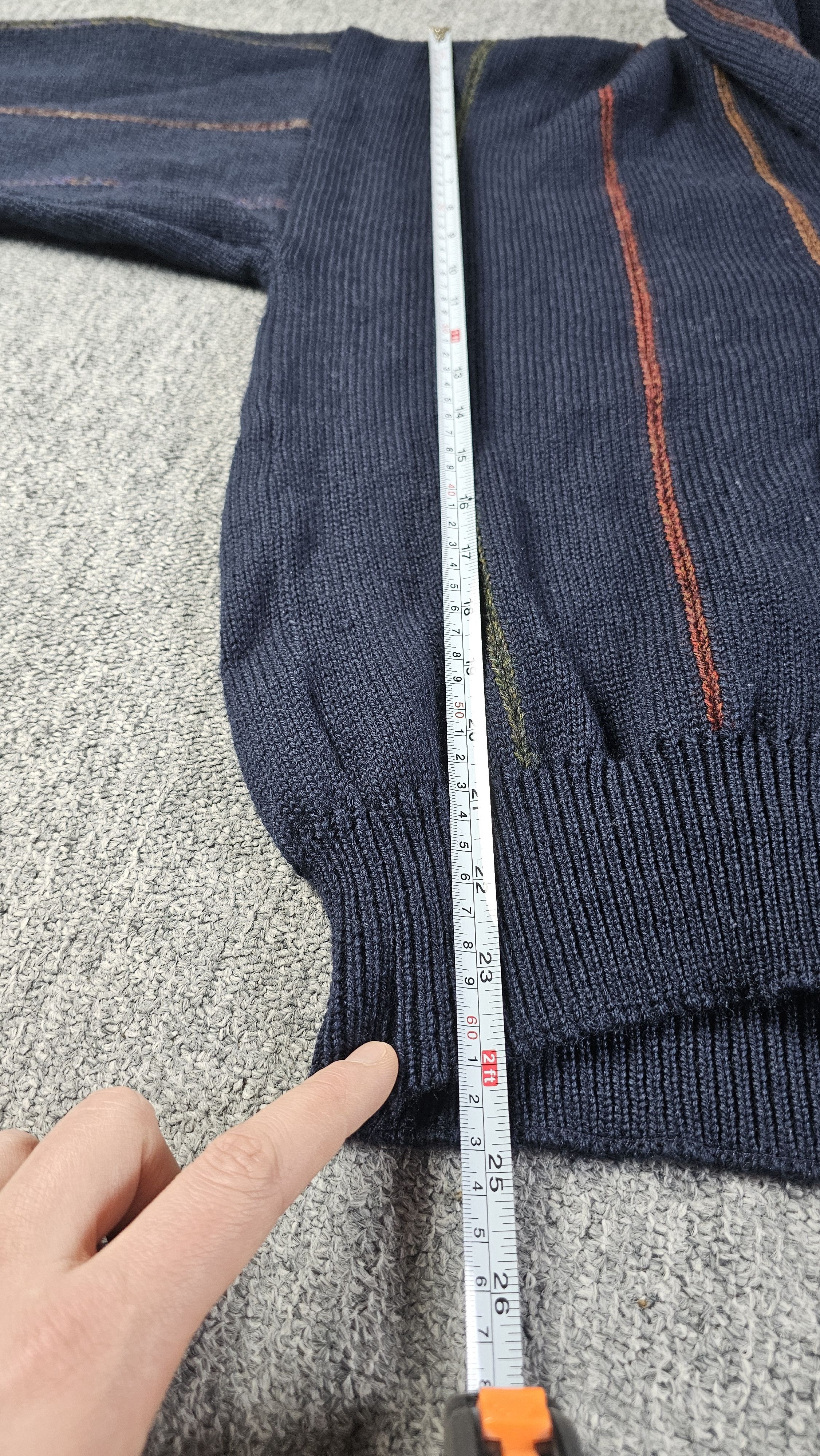 Gant Vintage Gant Cardigan Men M Relaxed Navy Striped Wool 90s Size US M / EU 48-50 / 2 - 9 Thumbnail