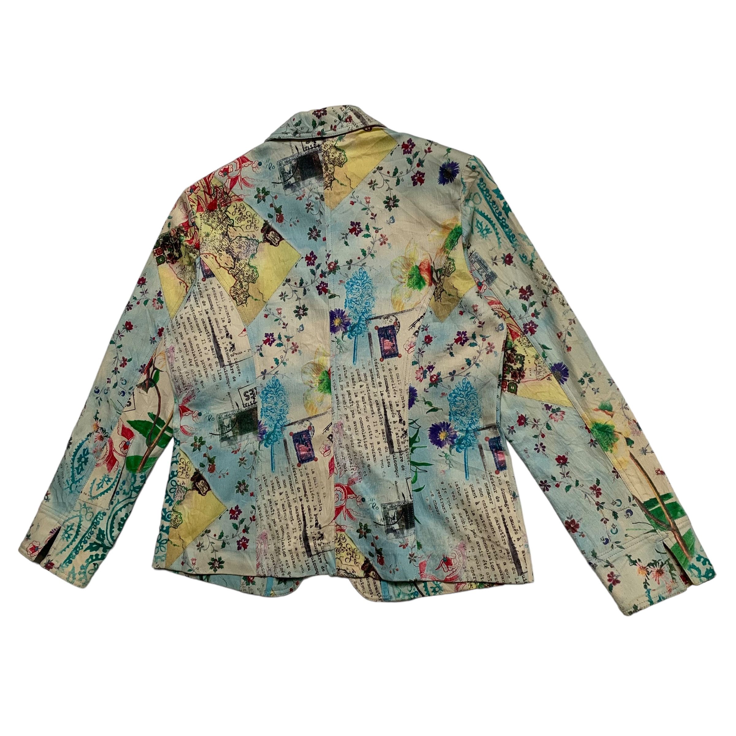 Kansai Yamamoto Kansai Bis Flower Design Multicolor Jacket Size M / US 6-8 / IT 42-44 - 7 Thumbnail