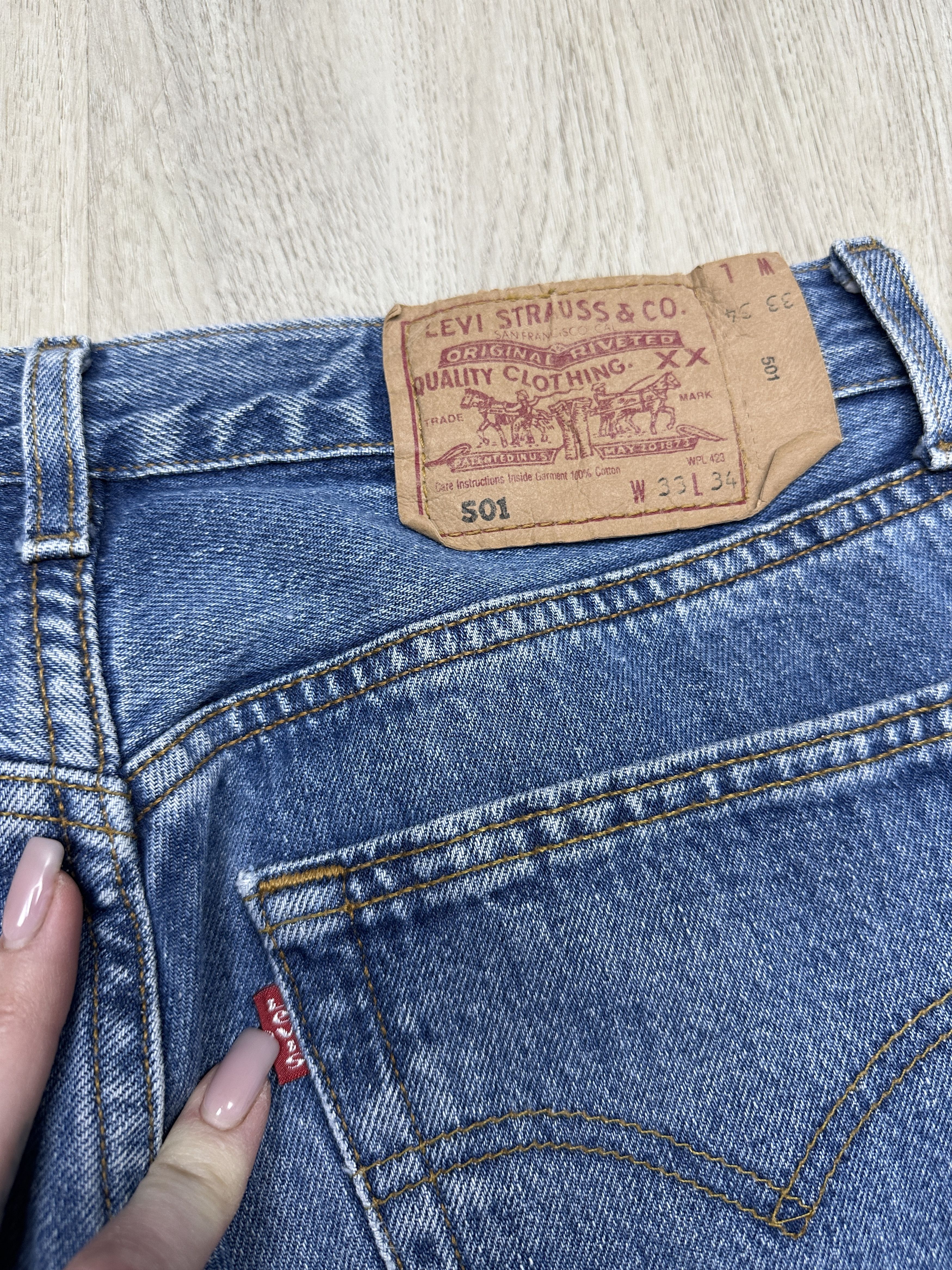 Levi's Levi's 501 90s Vintage Mens Denim Pants Jeans Size US 33 - 3 Thumbnail
