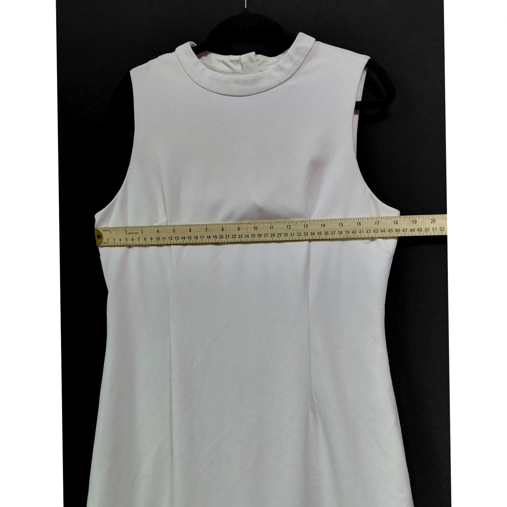 Saks Fifth Avenue Saks Fifth Avenue White Sleeveless Dress Shift Knee Length Women Size 14 Size XL / US 12-14 / IT 48-50 - 7 Thumbnail
