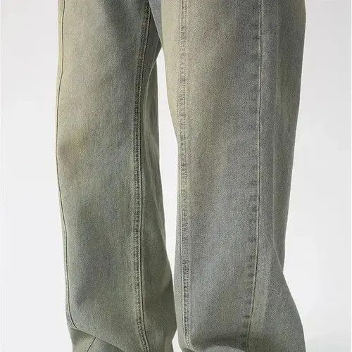 Designer × Vintage Y2K High Street Straight Wide Leg Jean Size US 31 - 3 Thumbnail