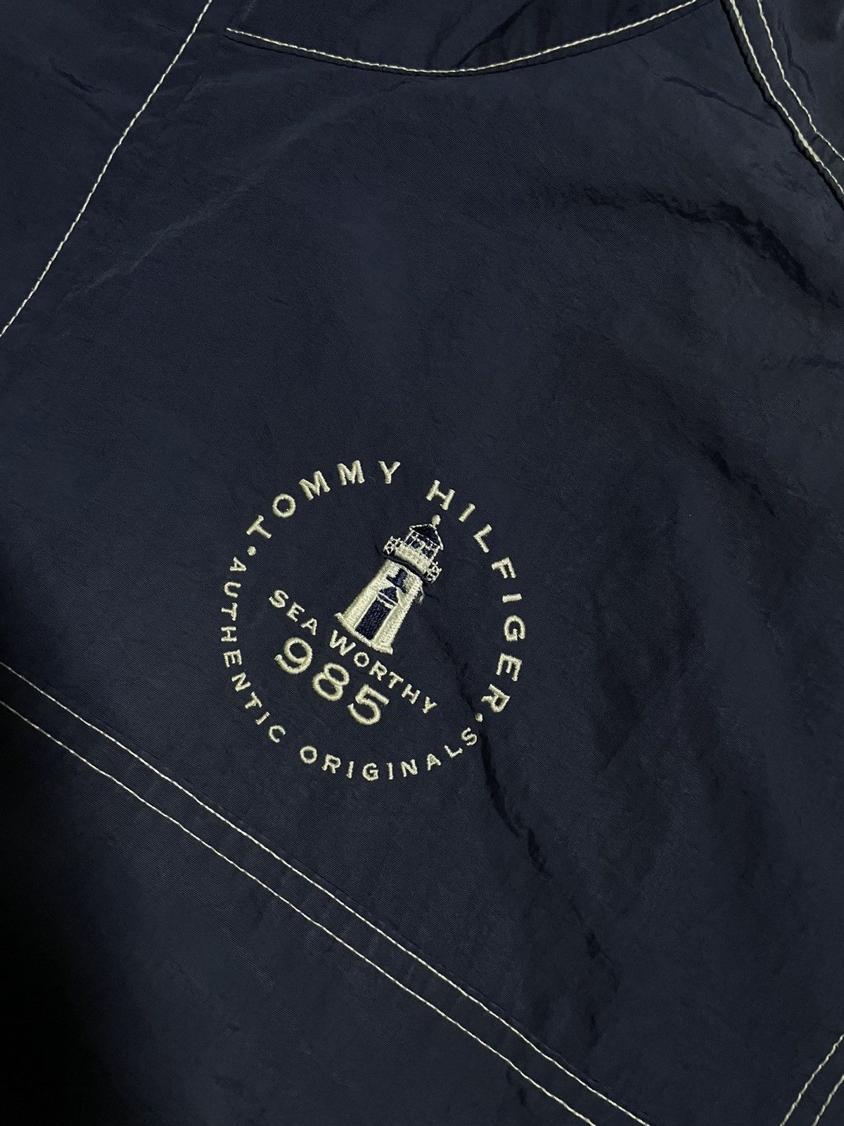 Tommy Hilfiger × Tommy Jeans × Vintage Tommy HiIfiger 985’Sailing gear packable Navy sportwear Size US XL / EU 56 / 4 - 16 Thumbnail