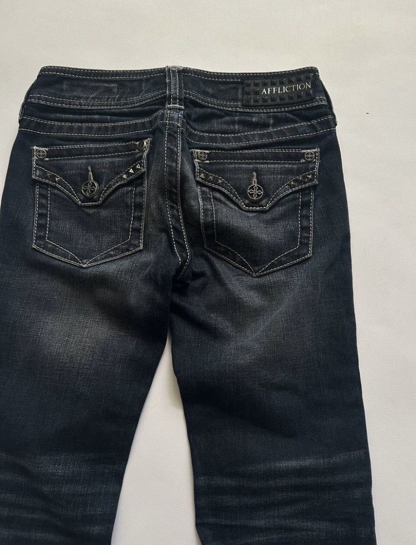 Affliction RARE Affliction IfSixWas Nine Bootcut flared jeans Y2K Size US 29 - 3 Thumbnail