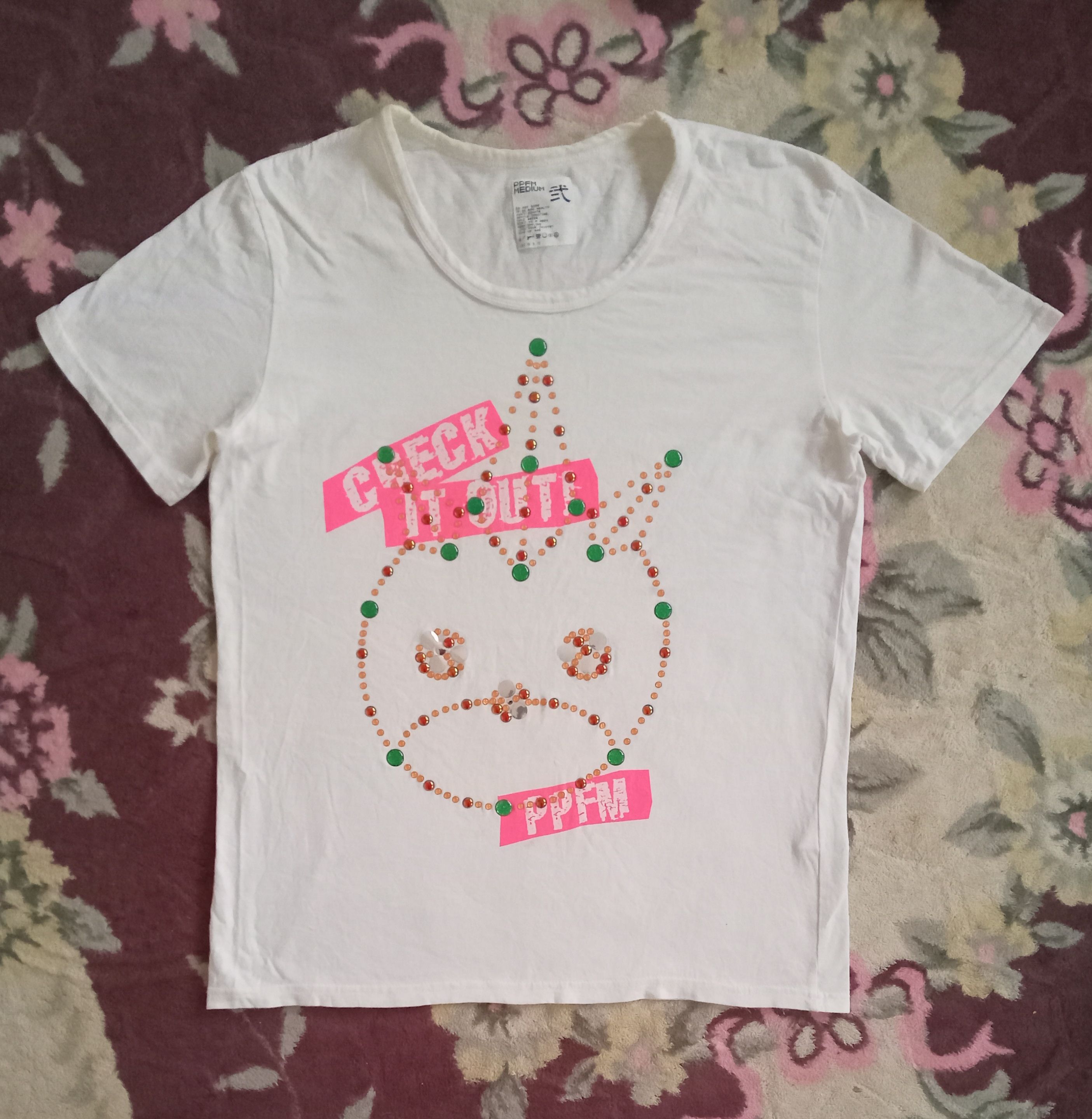 Japanese Brand PPFM Check It Out Rare Design T Shirt Size M / US 6-8 / IT 42-44 - 2 Thumbnail