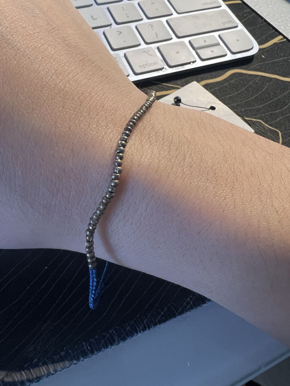 Mikia NEW Mikia Beaded Cord Bracelet blue silver 7.25 in Size ONE SIZE - 5 Thumbnail