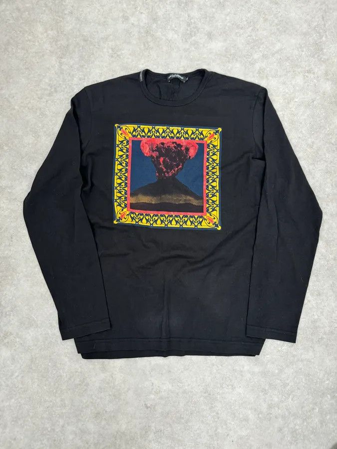 Dolce & Gabbana 2000s Dolce & Gabbana Volcano Black Longsleeves Size US M / EU 48-50 / 2 - 6 Thumbnail