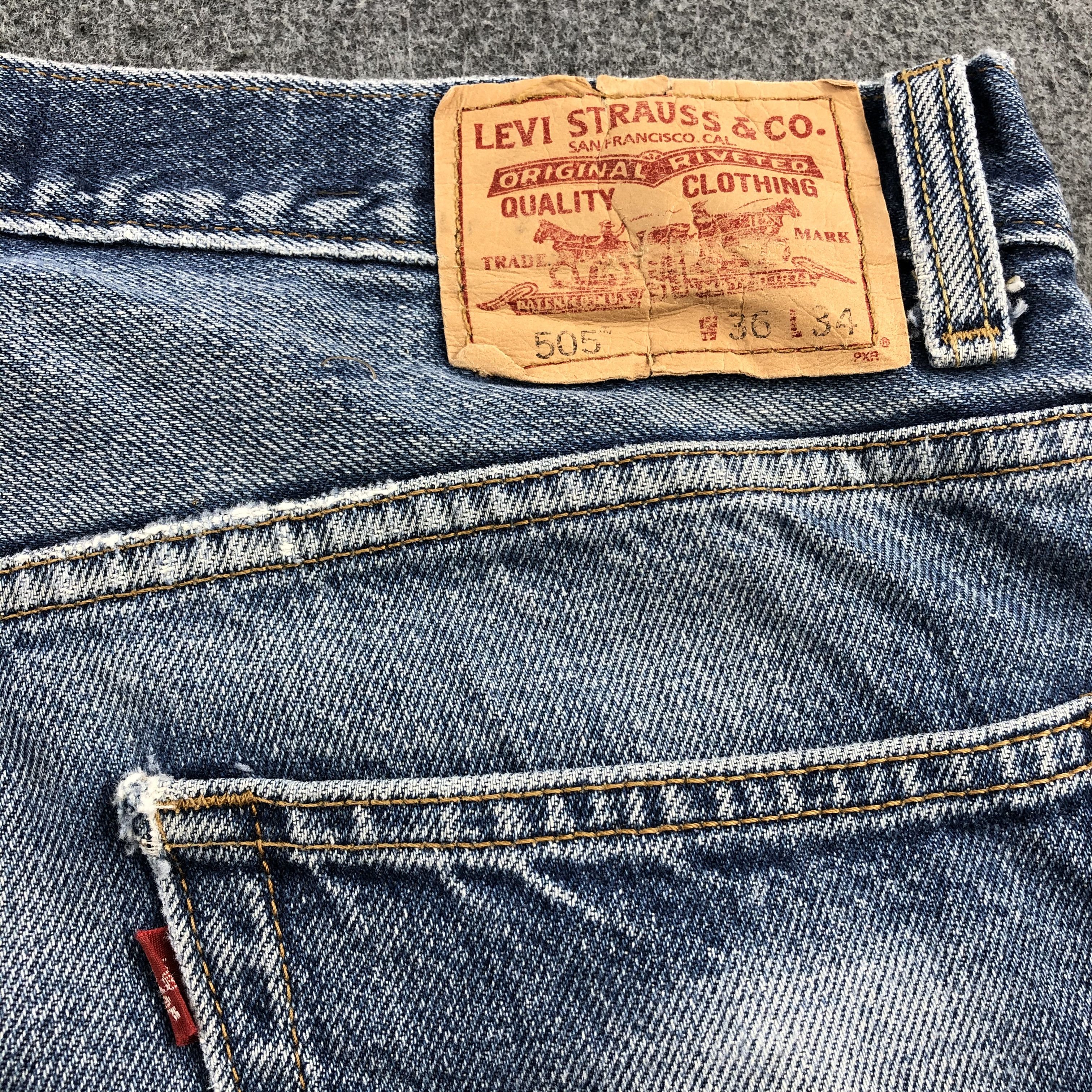 Levi's × Vintage Vintage Levis 505 Jeans-JM1366 Size US 37 - 6 Thumbnail