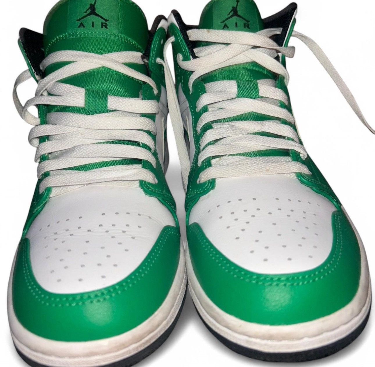 Jordan Brand × Nike Nike Air Jordan 1 Mid Lucky Green Size US 8.5 / EU 41-42 - 7 Thumbnail