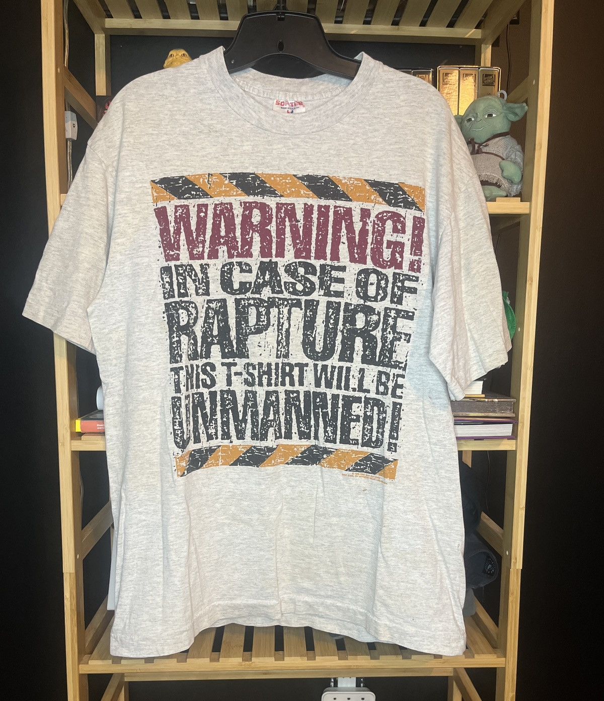 Other Vintage 1995 Rapture Warning Religious T Shirt single stitch Size US L / EU 52-54 / 3 - 1 Thumbnail