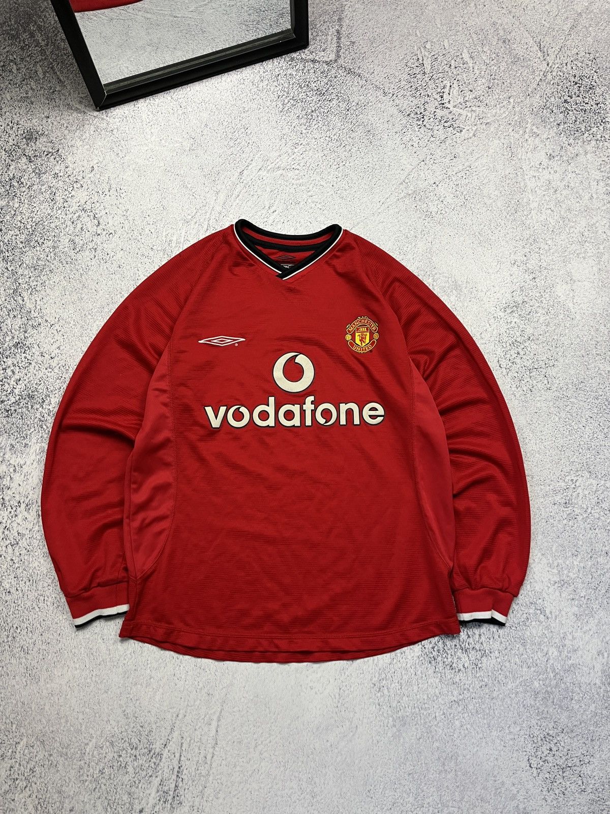 Umbro Umbro Manchester United 2000/02 Home Football Long Sleeve Size US XS / EU 42 / 0 - 1 Thumbnail