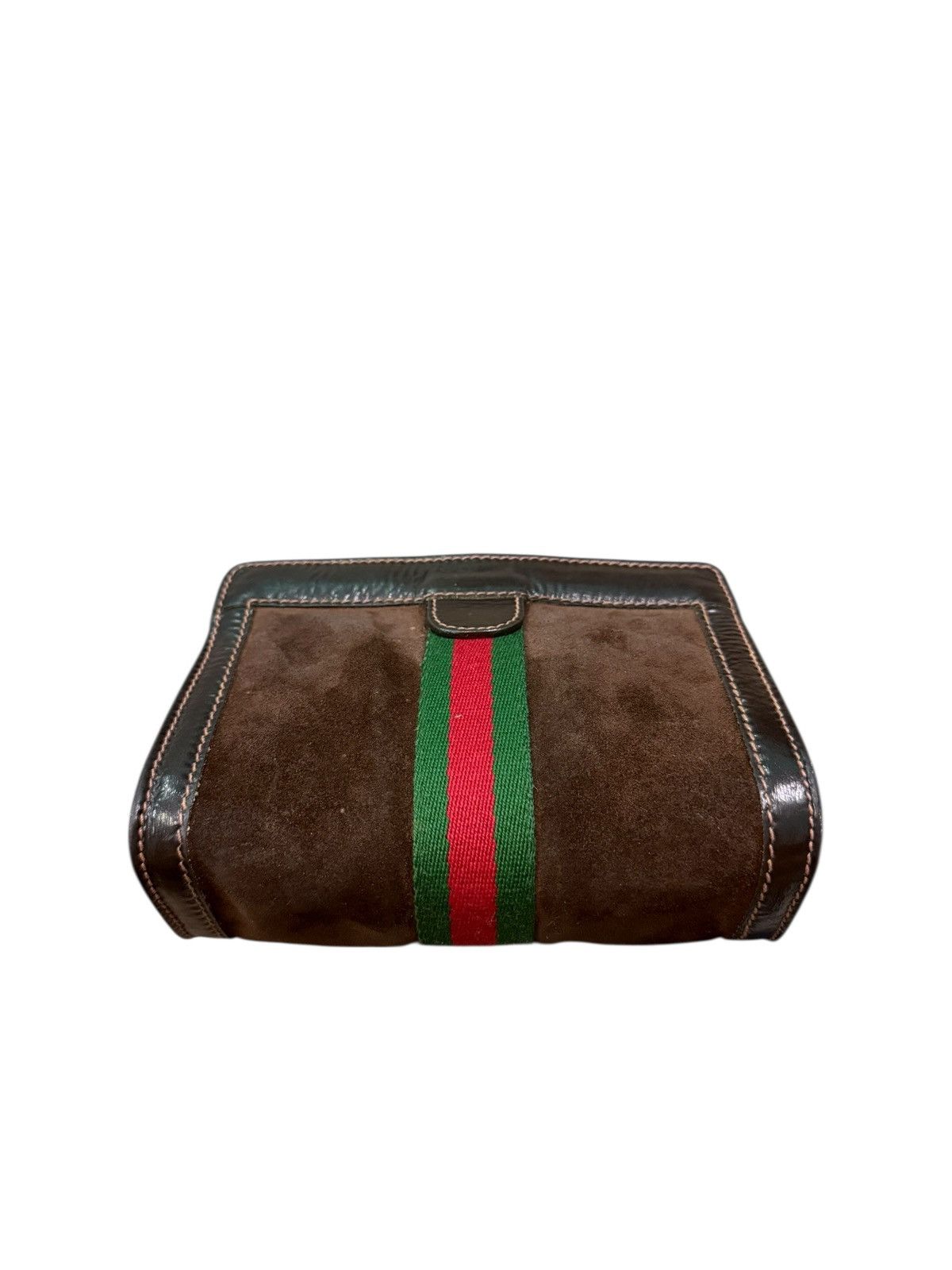 Gucci RARE VINTAGE GUCCI PARFUMS MINI SUEDE POUCH/CLUTH BAG Size ONE SIZE - 8 Thumbnail
