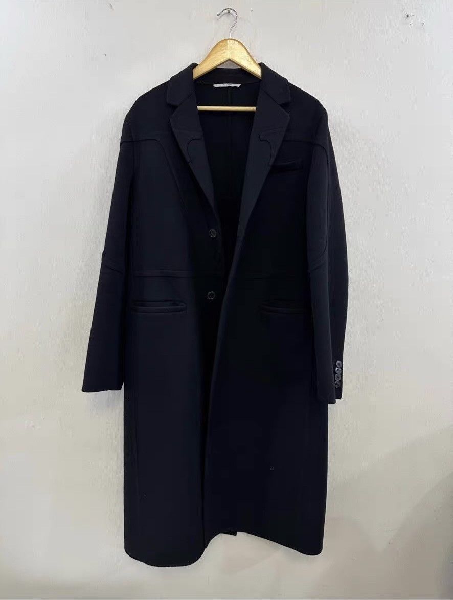 Valentino Black Long Structured Coat Size M Size US M / EU 48-50 / 2 - 2 Thumbnail