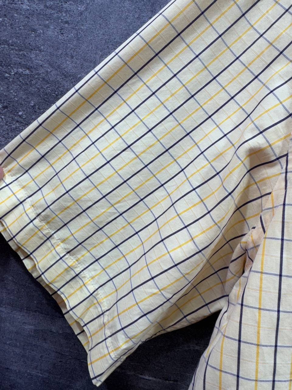Yves Saint Laurent Vintage Yves Saint Laurent YSL Mens Short Sleeve Shirt Plaid Size US L / EU 52-54 / 3 - 6 Thumbnail