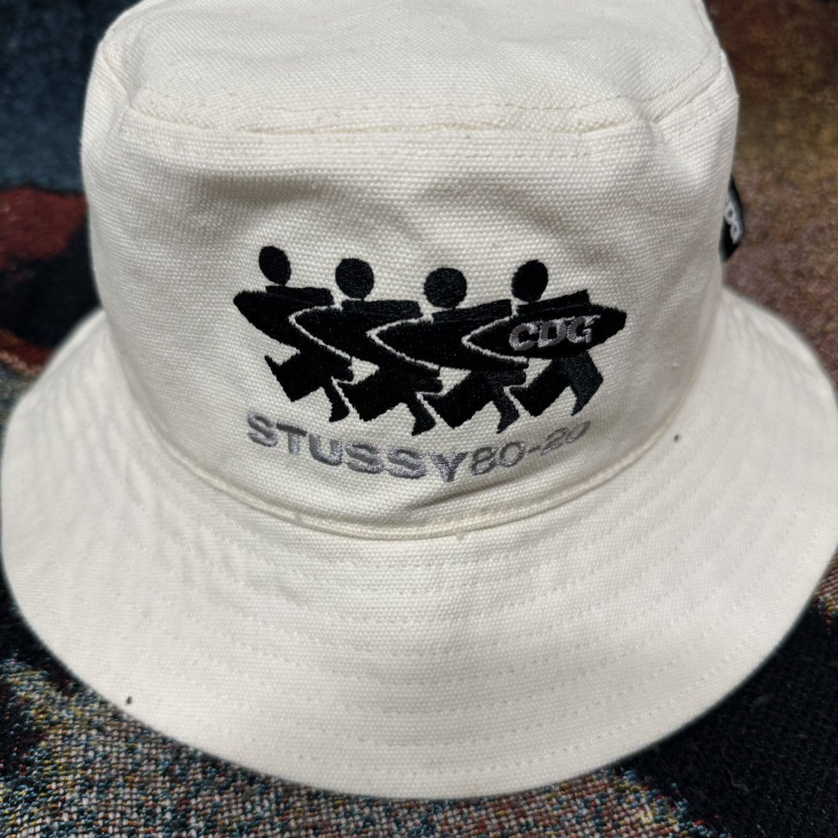 Comme des Garcons × Stussy STUSSY X COMME DES GARÇONS BUCKET HAT NATURAL Size ONE SIZE - 3 Thumbnail