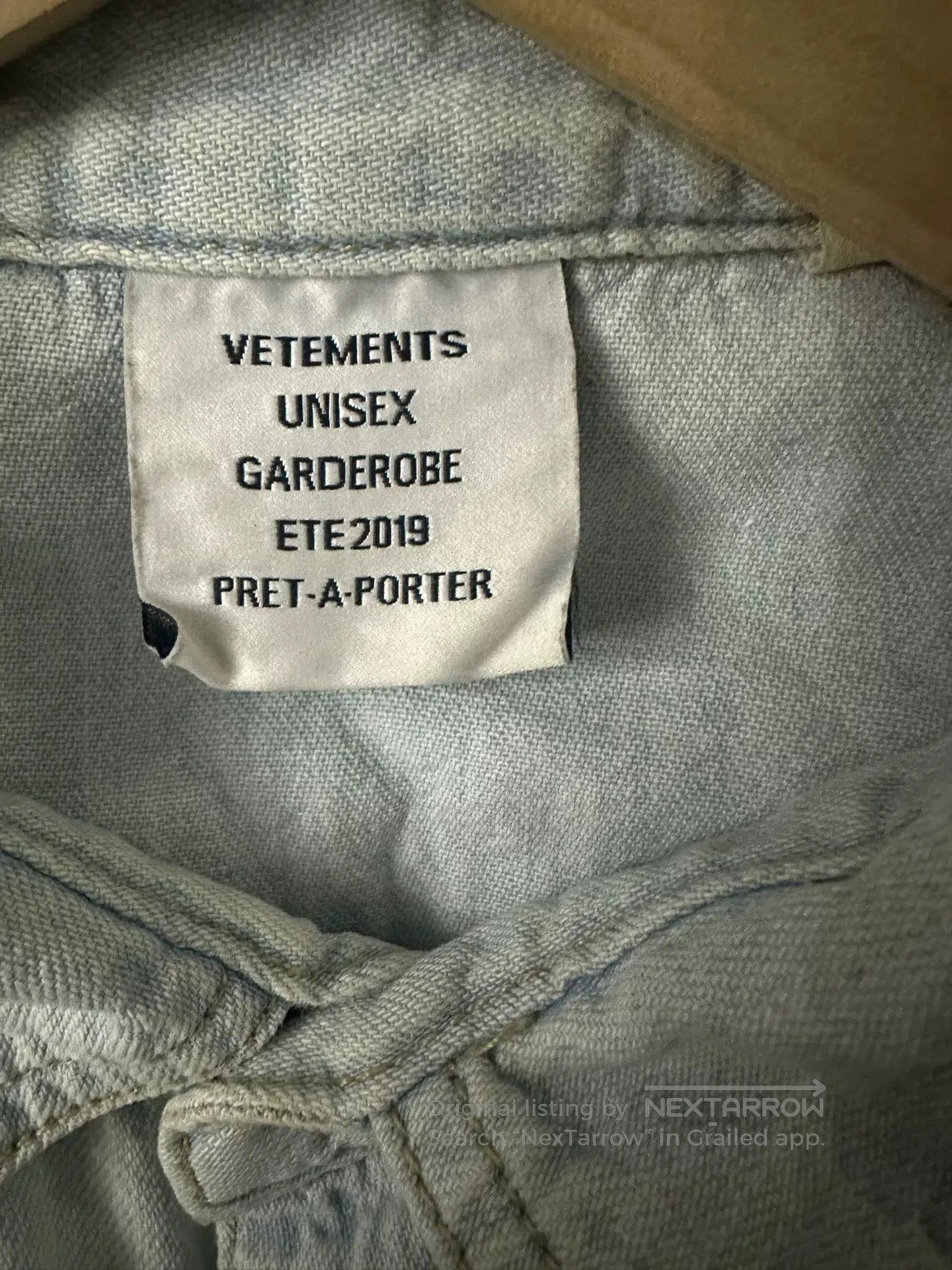 Vetements Vetements Denim Embroidered Shirt Size XS. Size US XS / EU 42 / 0 - 3 Thumbnail
