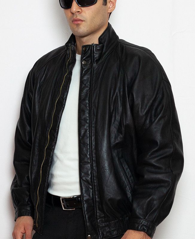 Vintage Vintage leather jacket made in Italy AA02 Size US L / EU 52-54 / 3 - 4 Thumbnail