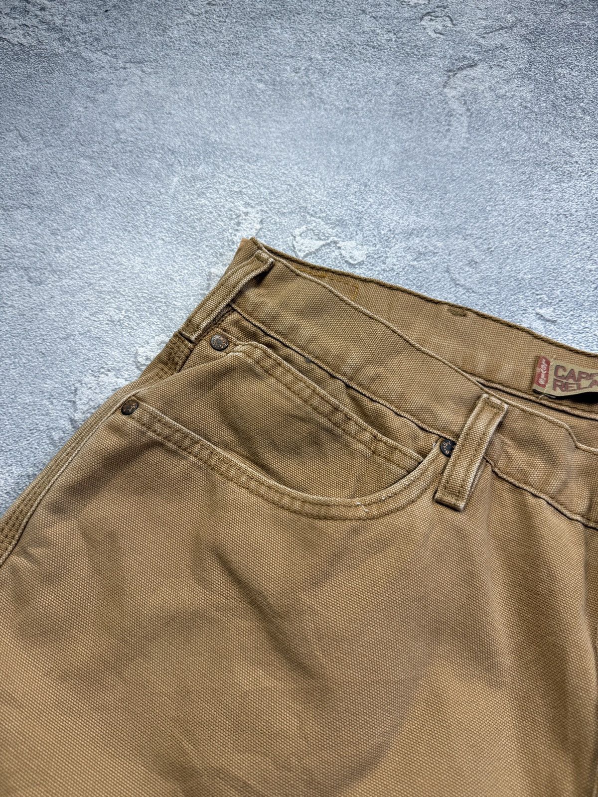 Levi's Crazy Vintage 90s Levis Work Cargo Jeans Size US 38 / EU 54 - 8 Thumbnail