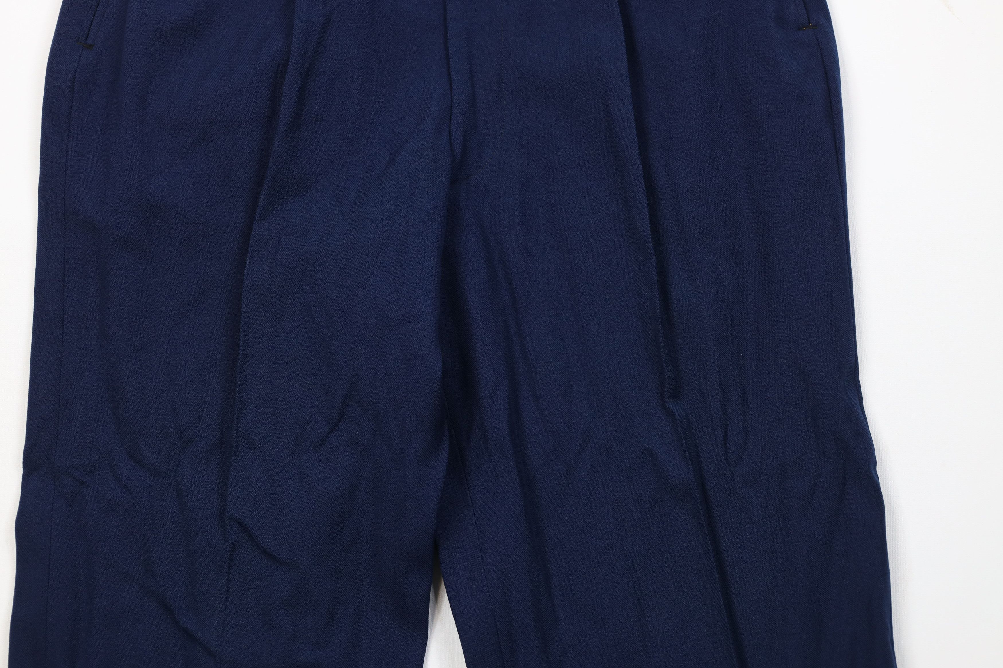 Vintage Vintage 50s Hollywood Regency Gabardine Herringbone Pants Size US 32 / EU 48 - 3 Thumbnail