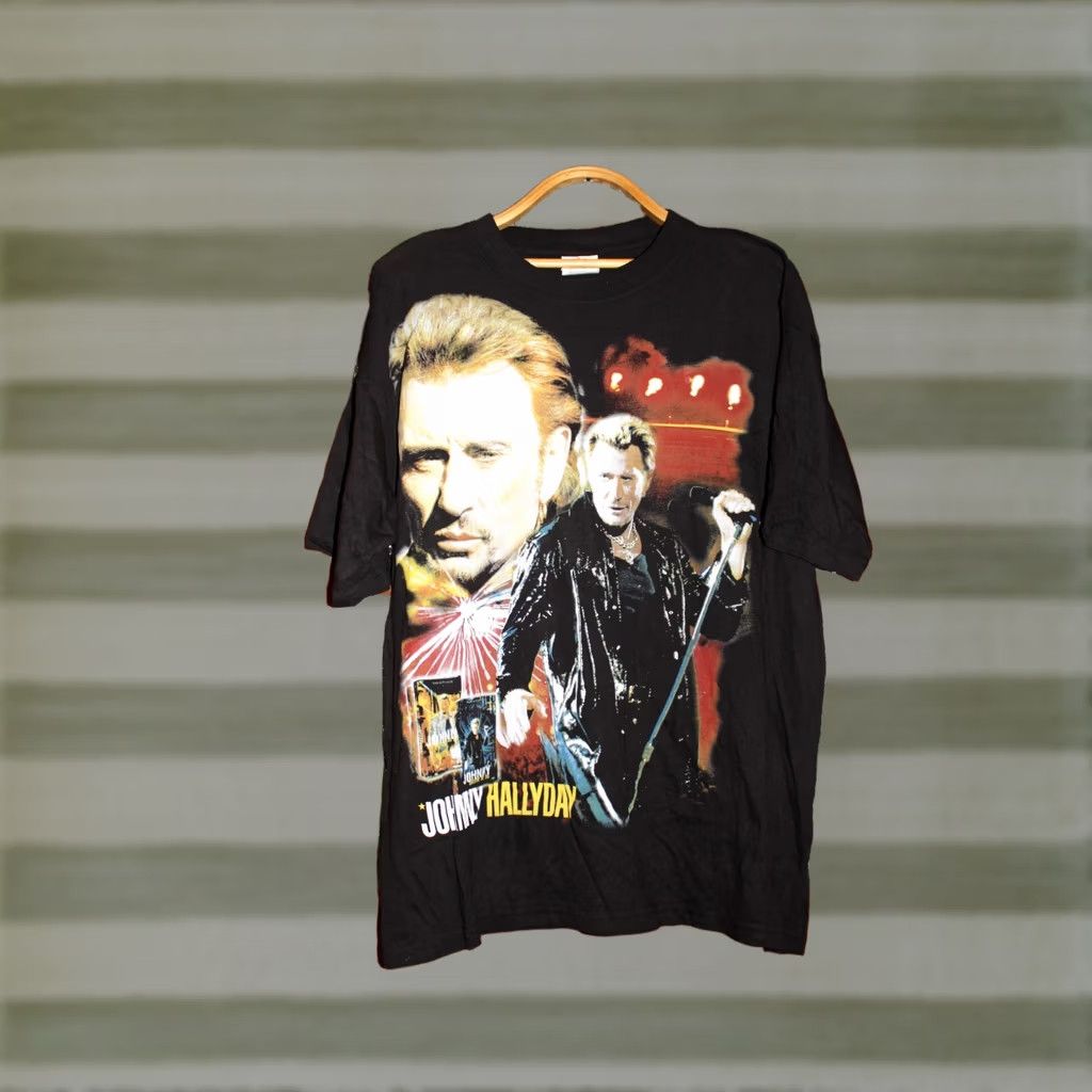 Vintage VINTAGE Johnny Hallyday Tour T-Shirt XXL Unbranded Unisex Adults Black Shirt Mens Size US XXL / EU 58 / 5 - 1 Thumbnail