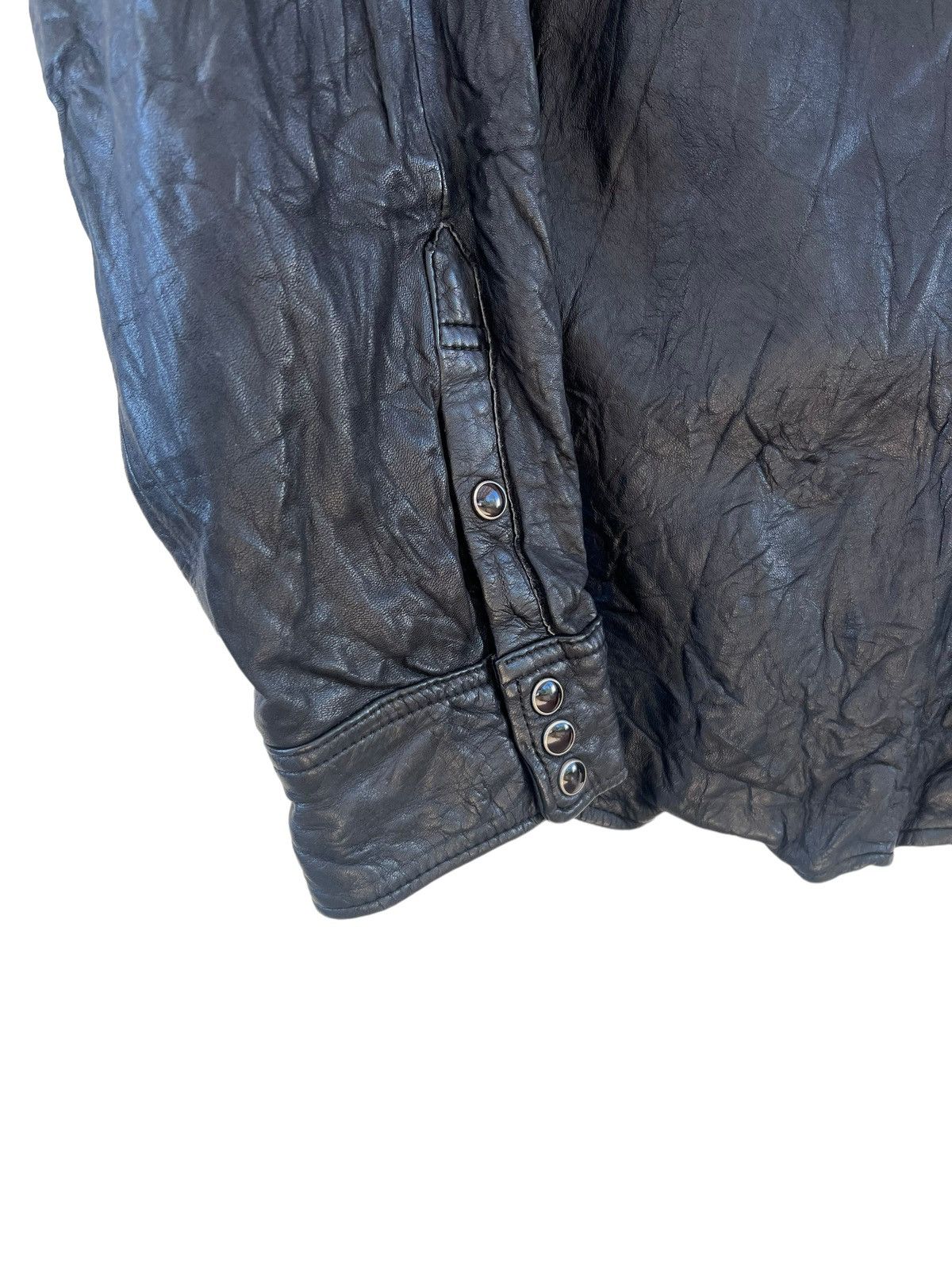 Beams Plus Japan b.P.r Made Fine Sportswear Cow Leather Western Shirt Size US L / EU 52-54 / 3 - 9 Thumbnail