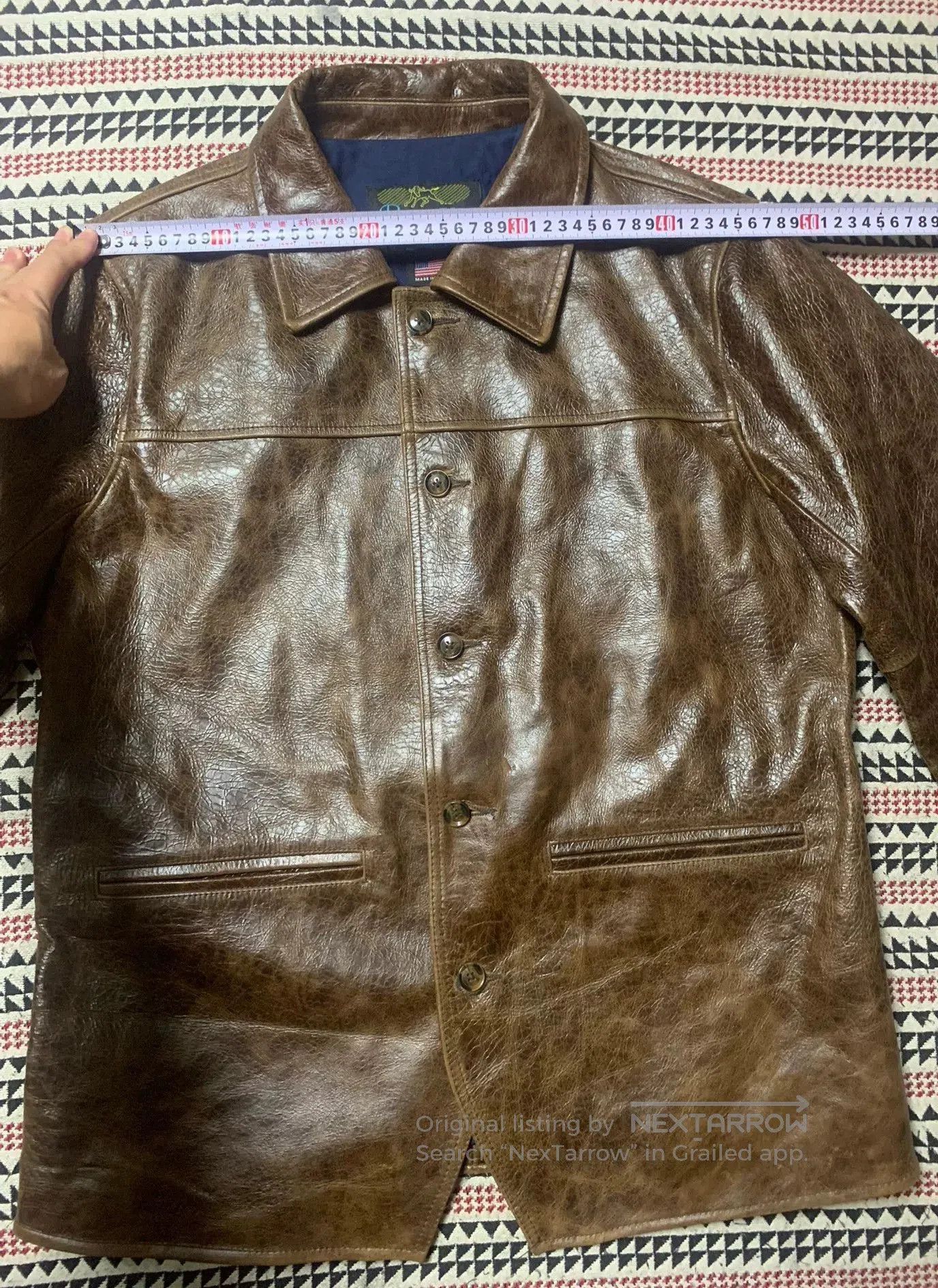 Schott brown leather jacket by Schott. Size US L / EU 52-54 / 3 - 6 Thumbnail