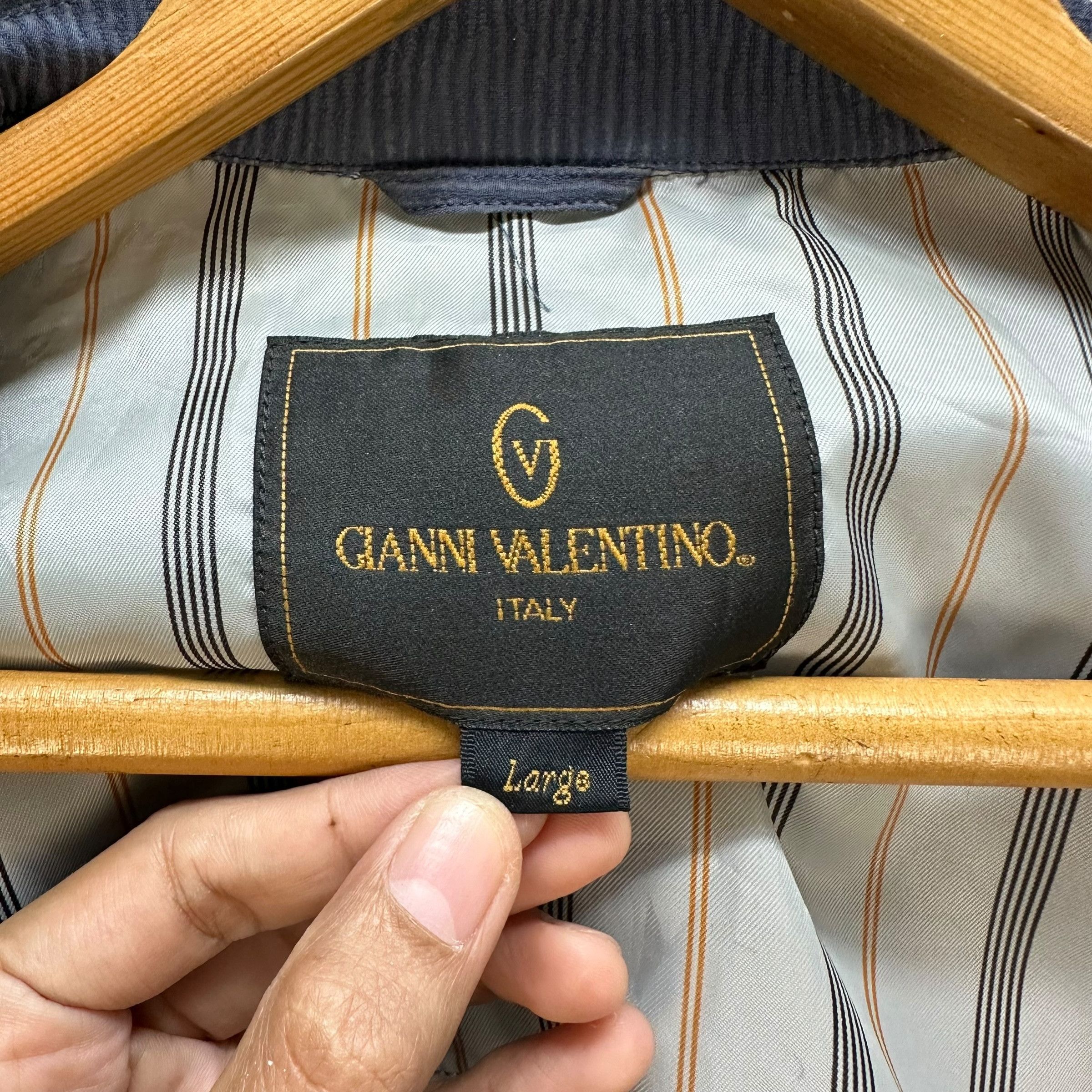 Gianni Valentino GIANNI VALENTINO Striped Casual Jacket #A52-1207 Size US L / EU 52-54 / 3 - 9 Thumbnail