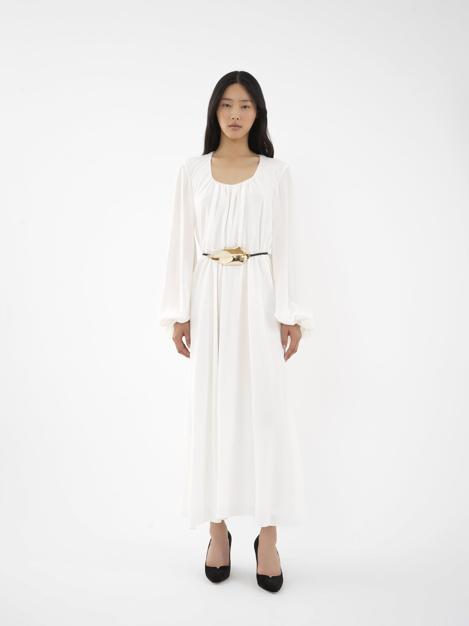 Chloe o1loc1c0325 CHC24 Dress in White Size XL / US 12-14 / IT 48-50 - 7 Thumbnail