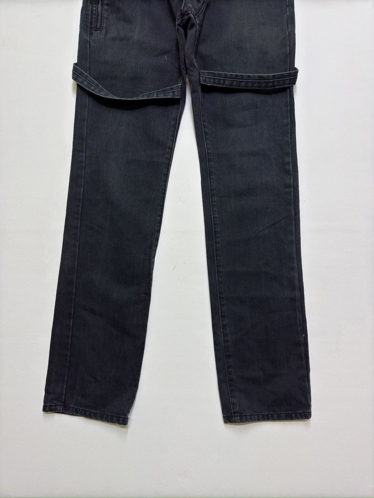 Black Lab Jeans Multi-Strap Bondage Style Denim