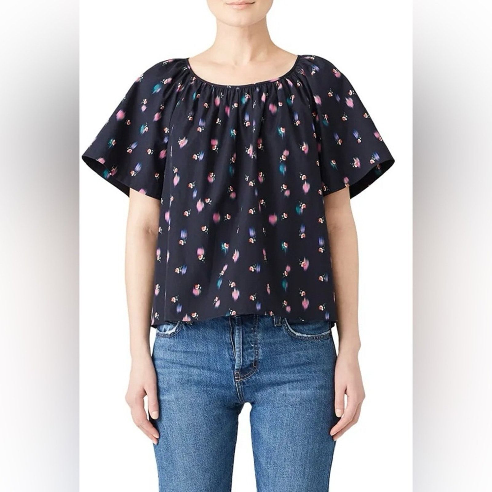 Rebecca Taylor Rebecca Taylor $275 Flutter Sleeve Blouse Size 12 Size XL / US 12-14 / IT 48-50 - 1 Thumbnail