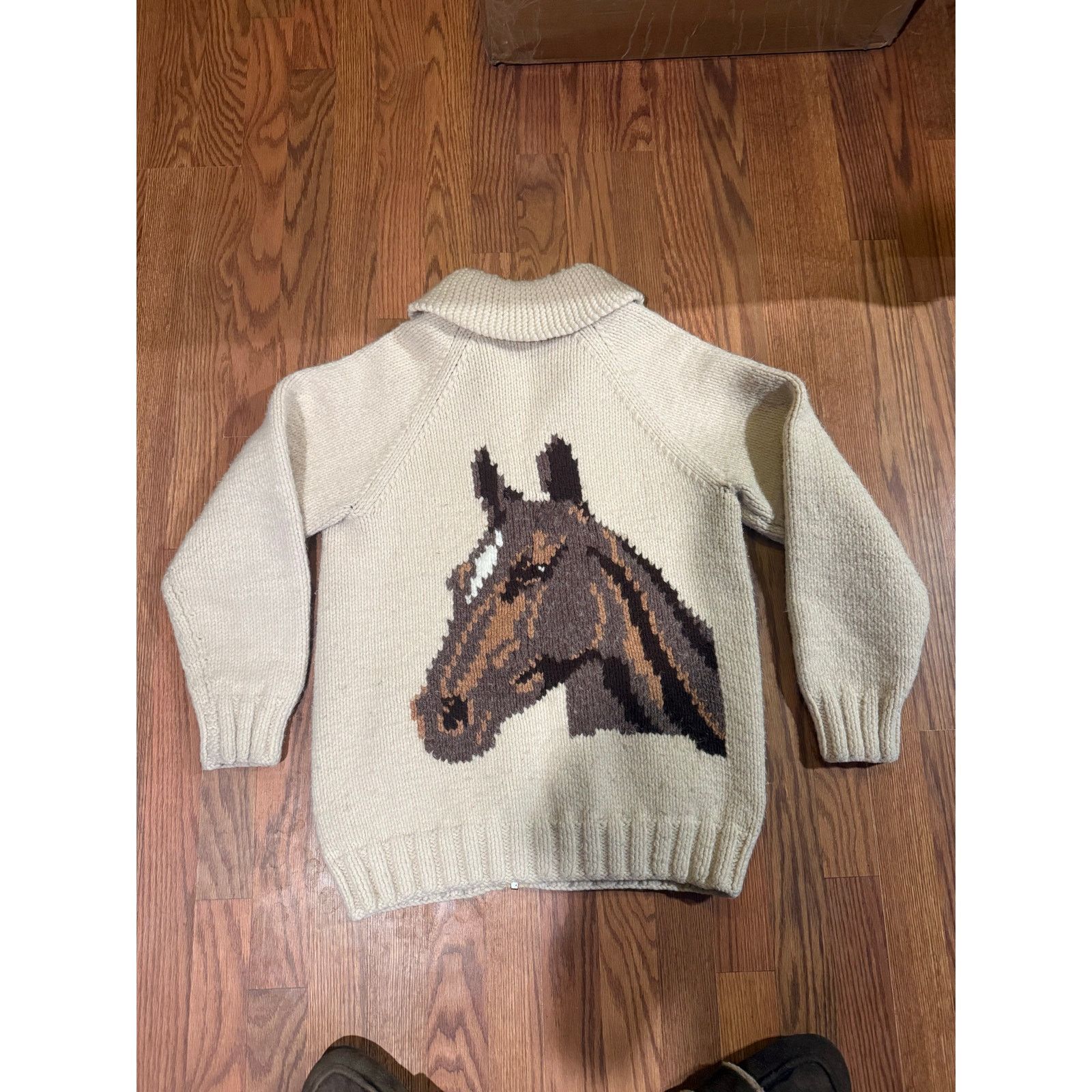 Handmade Handmade Horse Zip Sweater Size Large Size US L / EU 52-54 / 3 - 6 Thumbnail