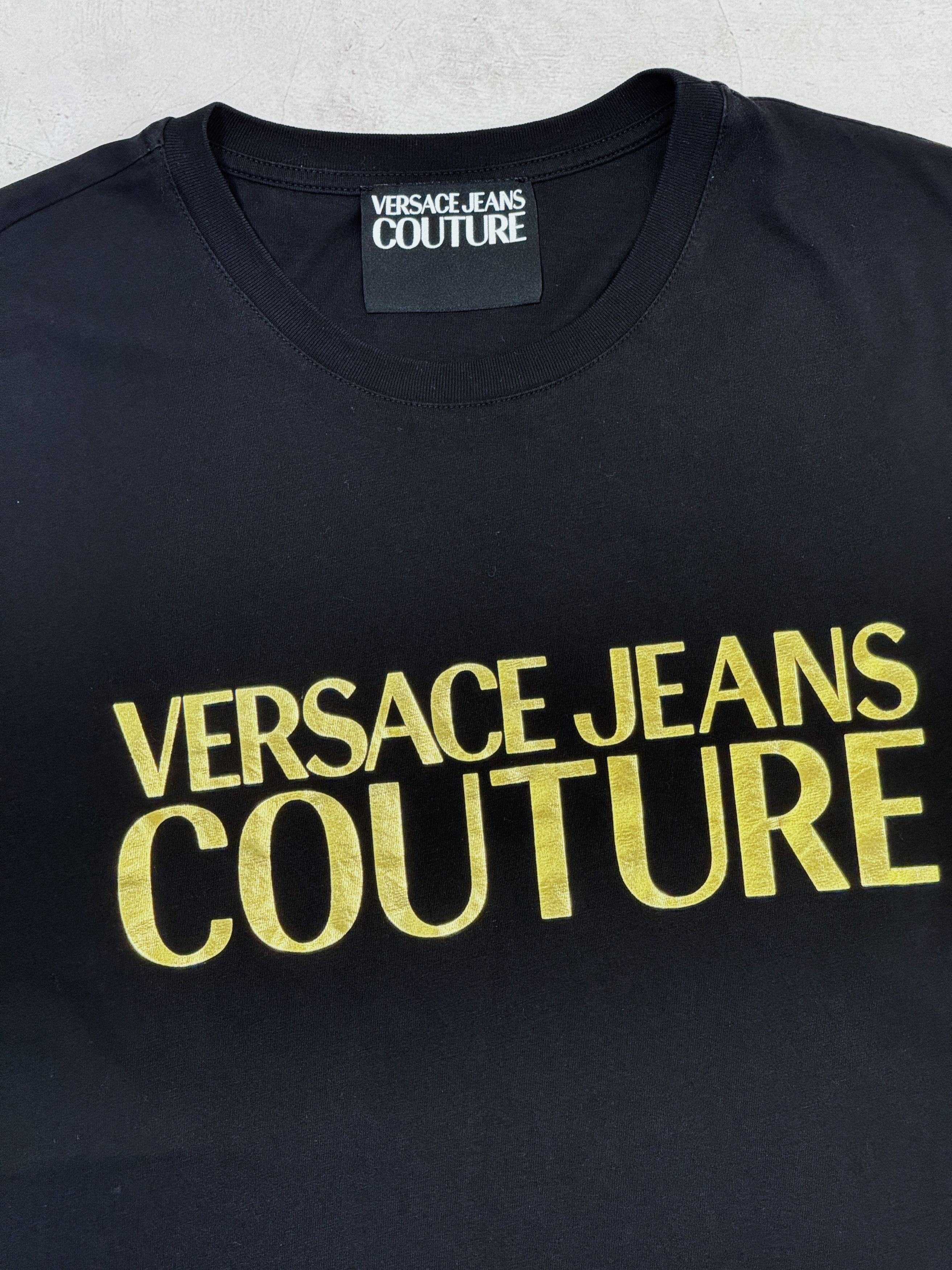 Versace × Versace Jeans Couture Versace Jeans Couture T-Shirt Gold Big Logo Size US M / EU 48-50 / 2 - 6 Thumbnail