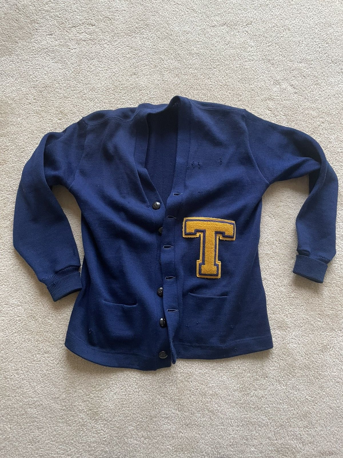 Vintage Letterman Cardigan Size US M / EU 48-50 / 2 - 1 Thumbnail