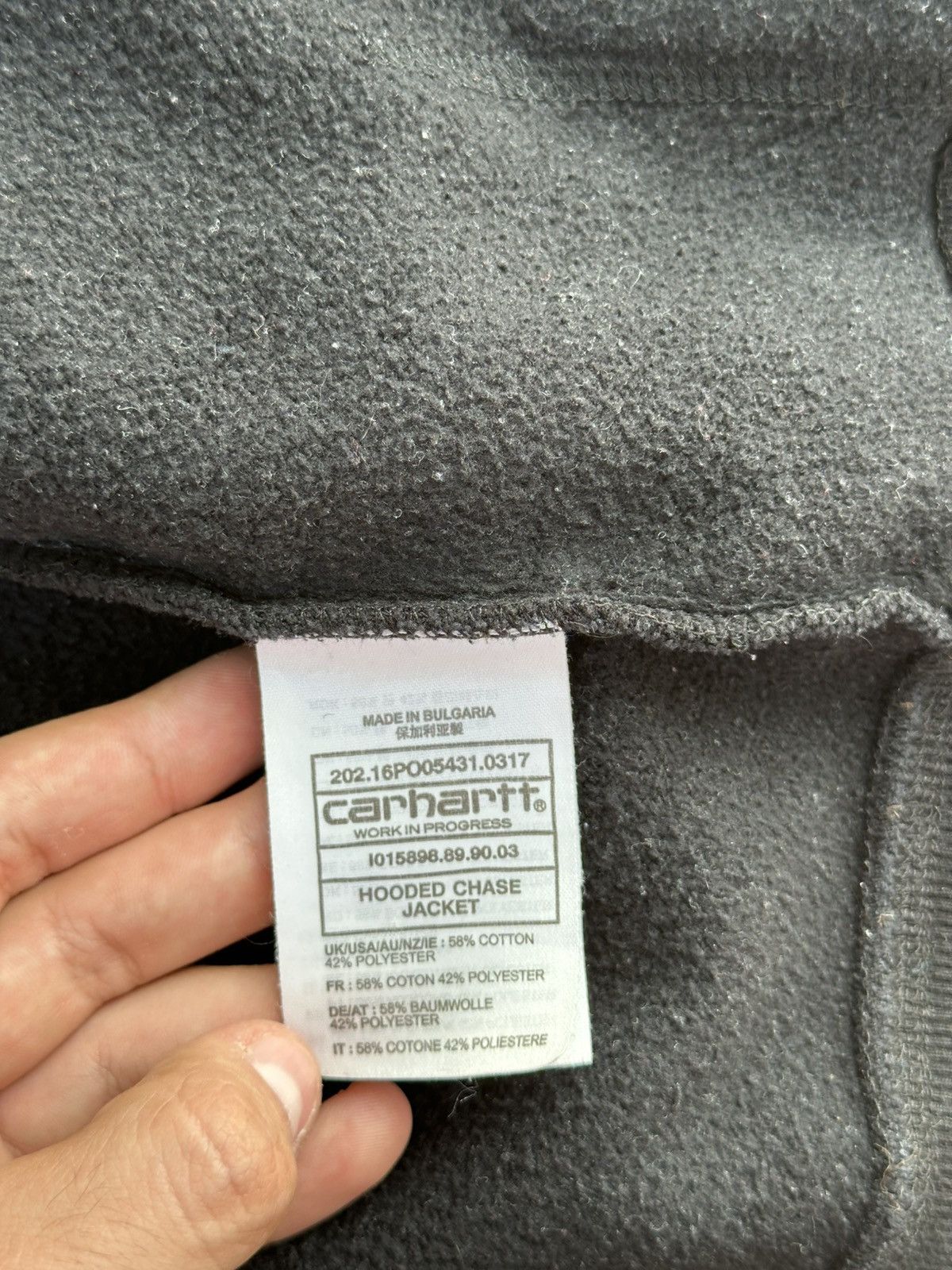 Carhartt Carhartt Chase Hooded Zip Jacket Sleeve Logo Black Size US M / EU 48-50 / 2 - 12 Thumbnail