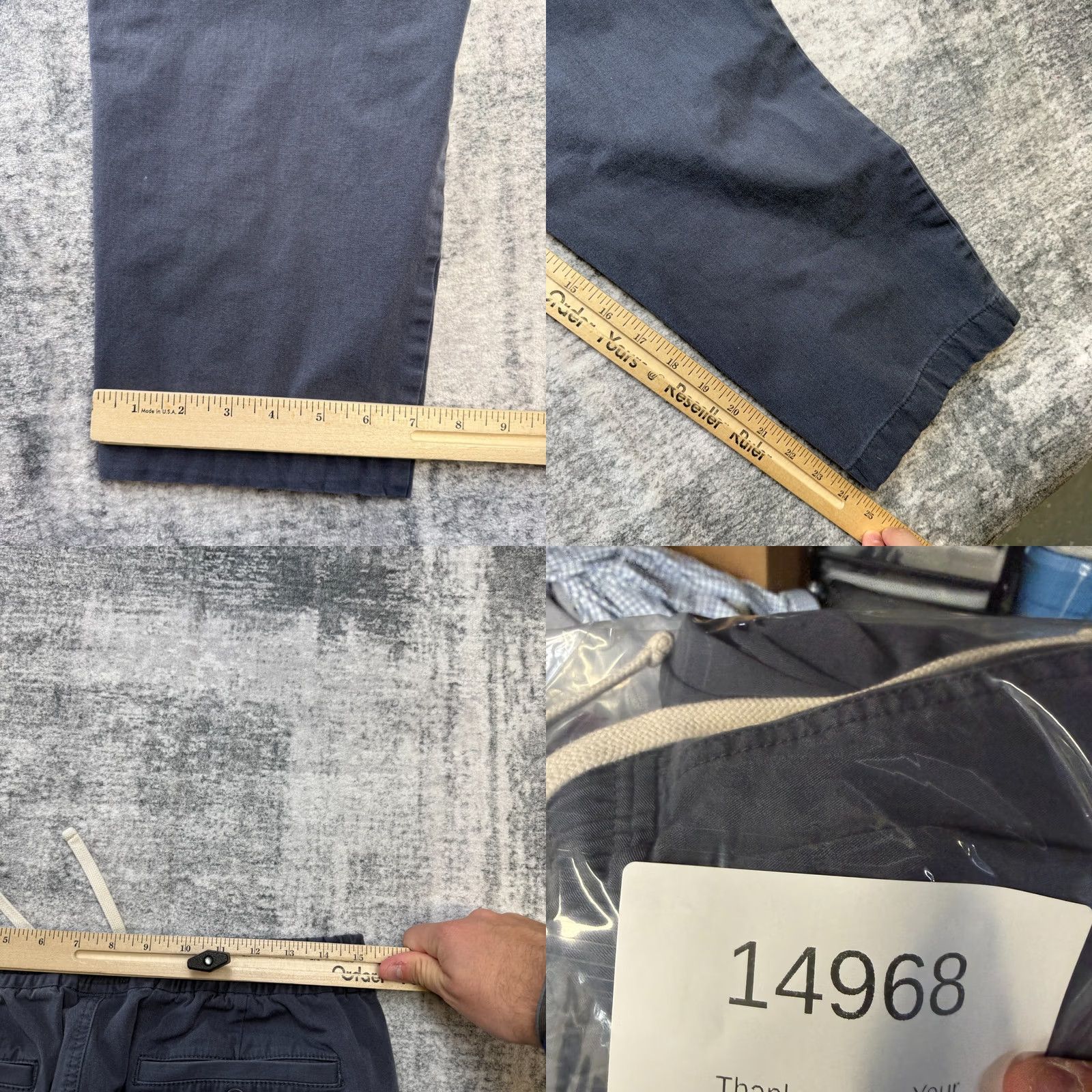 J.Crew J.CREW Dock Pants Slim Regular 30x24 Blue Corduroy Elastic Waist Drawstring Chest Pocket Men Pants Size US 31 - 8 Thumbnail