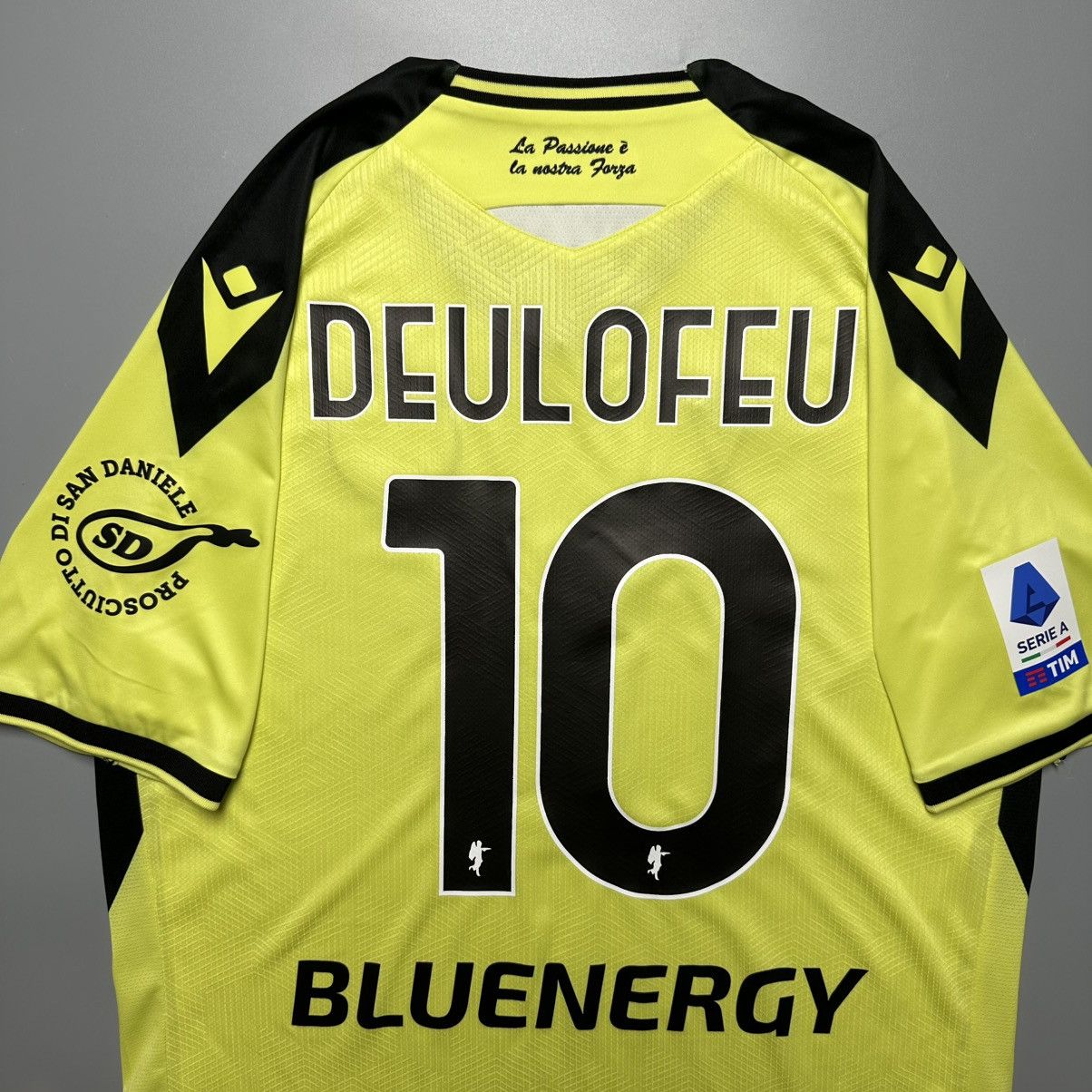 Macron UDINESE MACRON 2022/2023 FOOTBALL AWAY JERSEY #10 DEULOFEU Size US XL / EU 56 / 4 - 9 Thumbnail