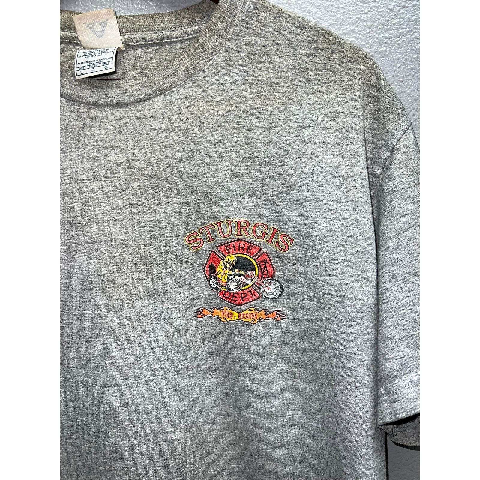 Vintage Vintage Sturgis Dragon Shirt Fire Rescue Fire Fighter VTG L Size US L / EU 52-54 / 3 - 3 Thumbnail