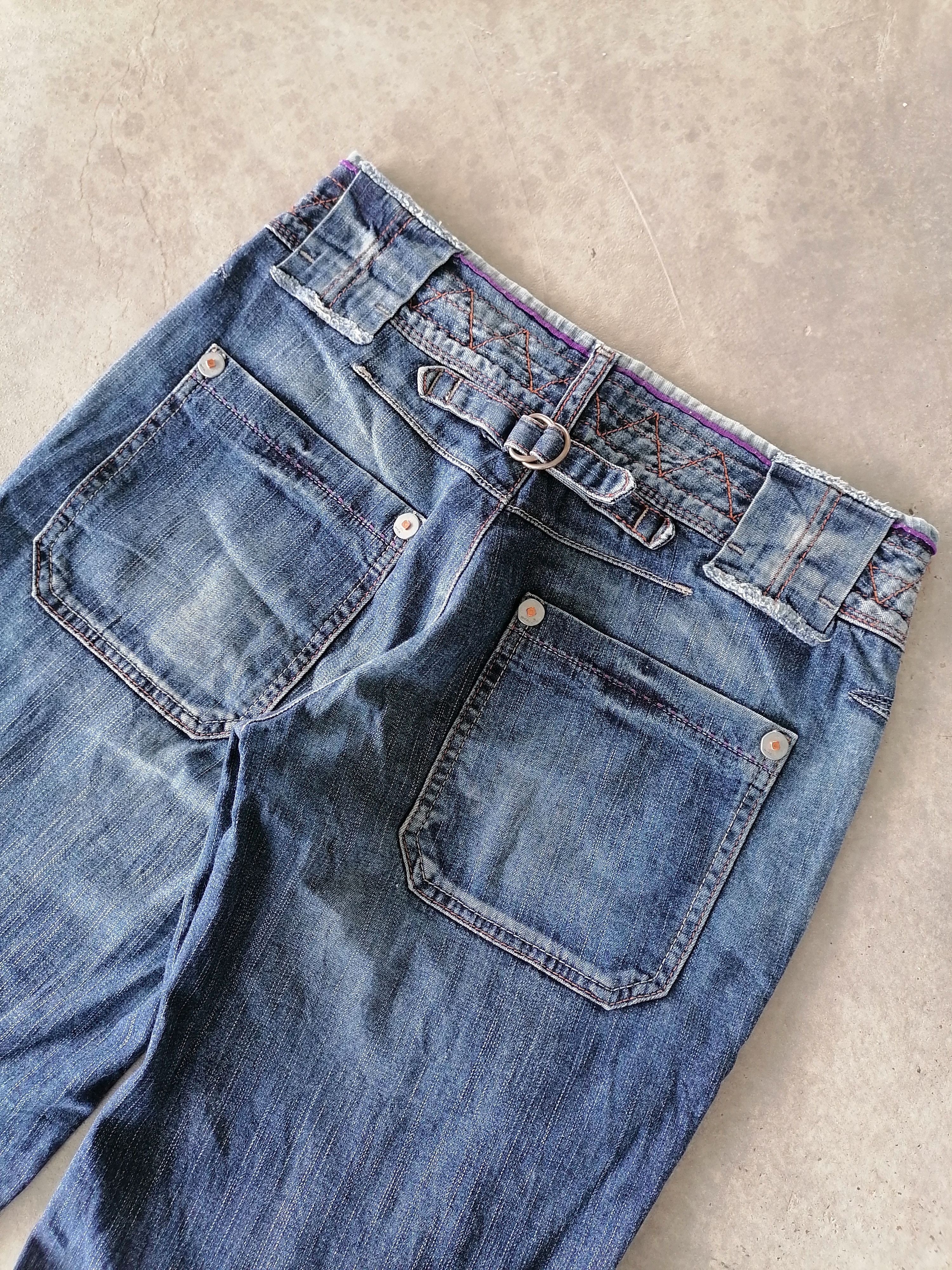 Japanese Brand × Marithe + Francois Girbaud Flare Jeans Marithe Francois Girbaud Baggy Denim Pants Size 27" / US 4 / IT 40 - 8 Thumbnail