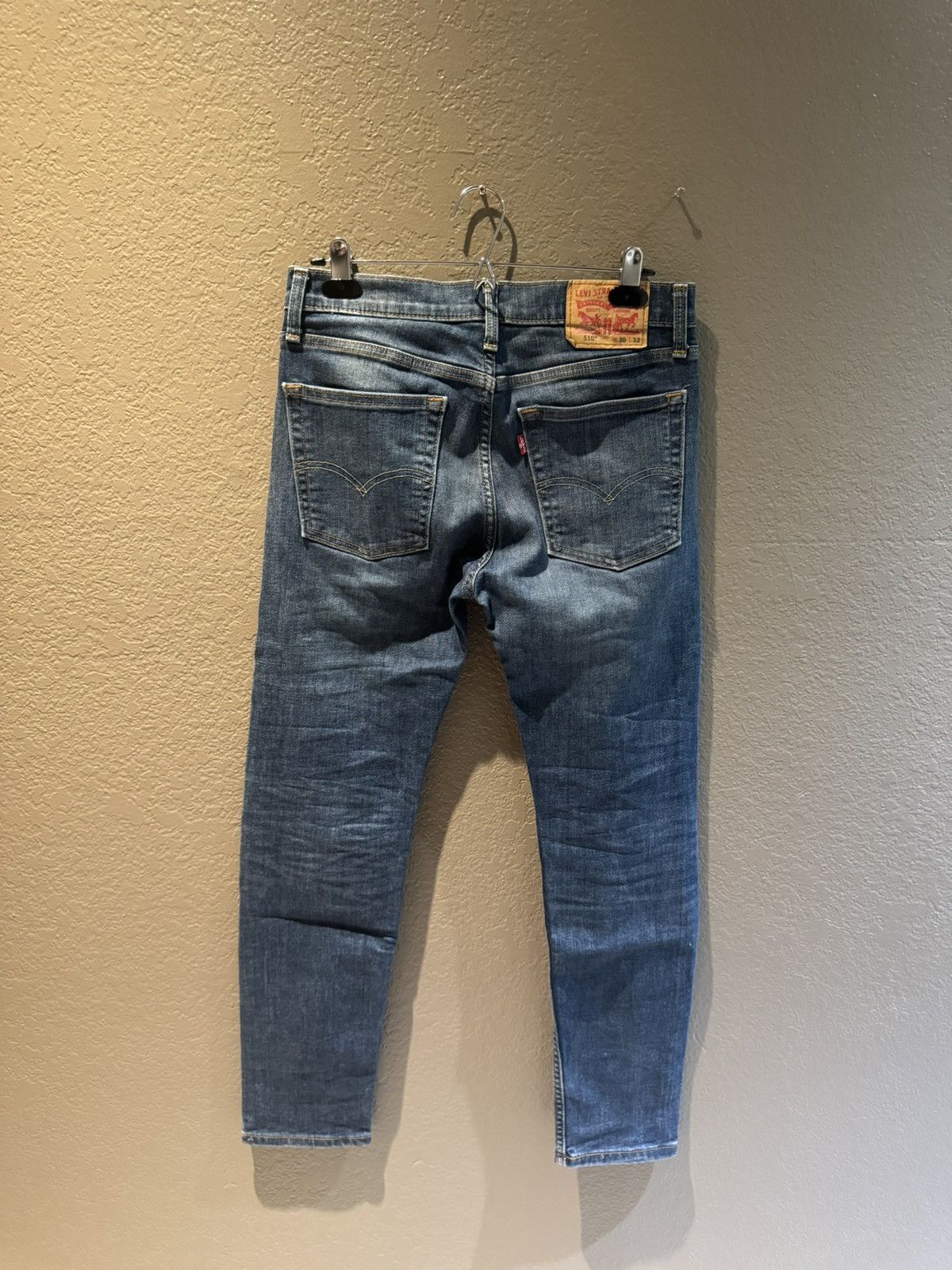 Levi's 2010s Levis 510 Blue Faded Slim Straight Fit Jeans Denim Size US 30 / EU 46 - 2 Thumbnail