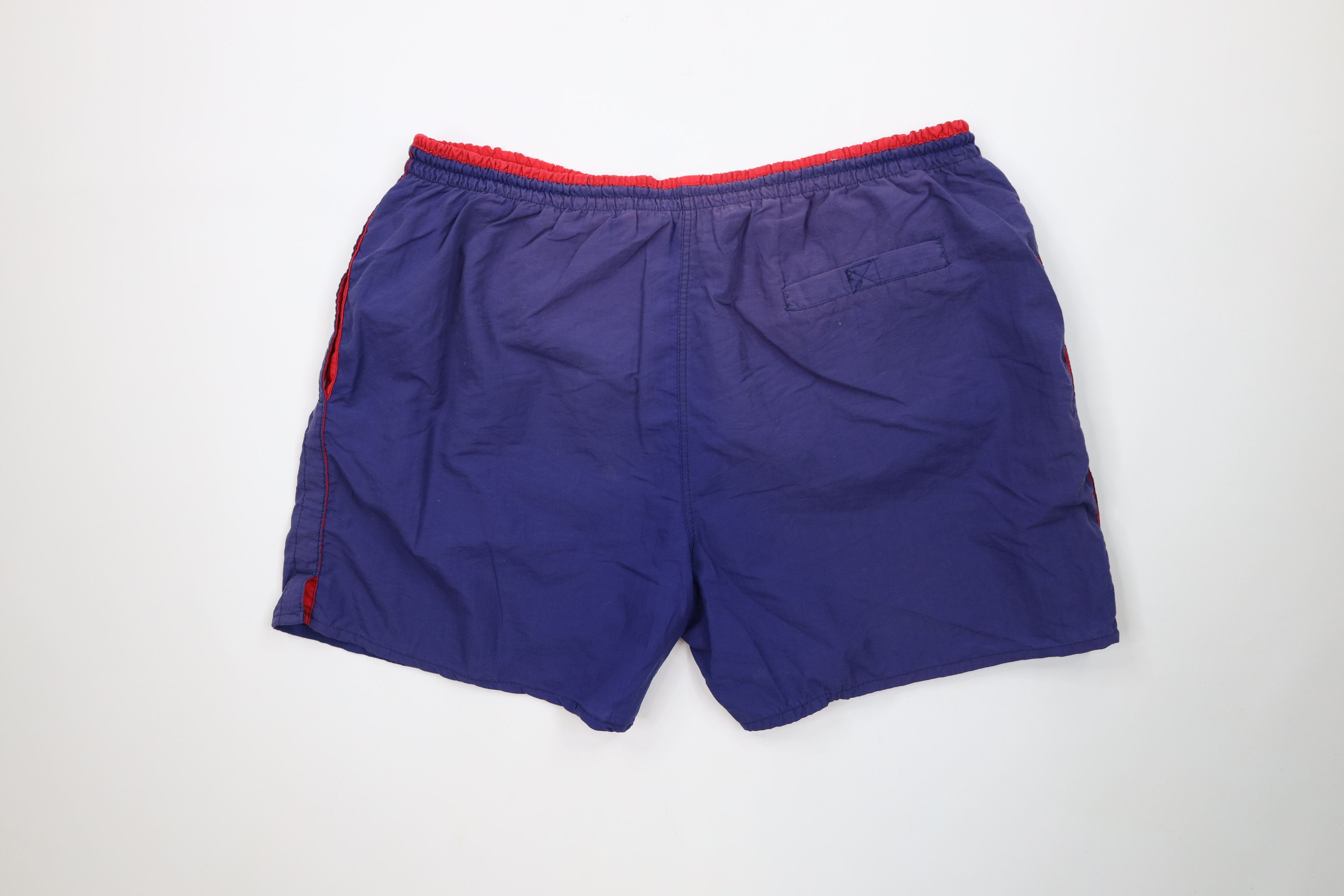 Vintage Vintage 90s Streetwear Faded Above Knee Lined Shorts Trunks Size US 34 / EU 50 - 12 Thumbnail
