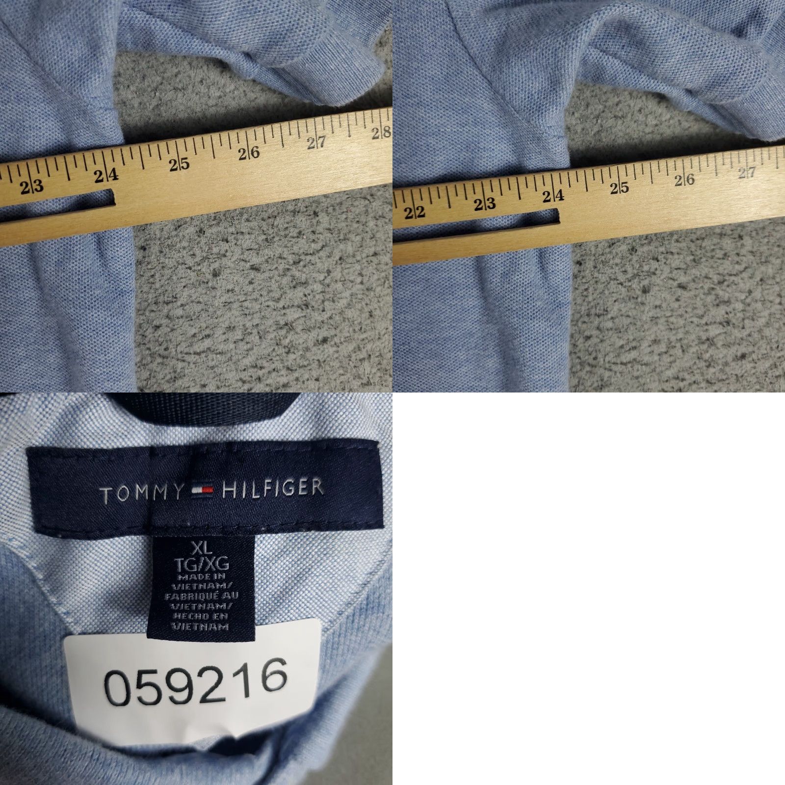 Tommy Hilfiger Tommy Hilfiger Polo Shirt Mens XL Blue Casual Short Sleeve Vintage Stain Size US XL / EU 56 / 4 - 8 Thumbnail