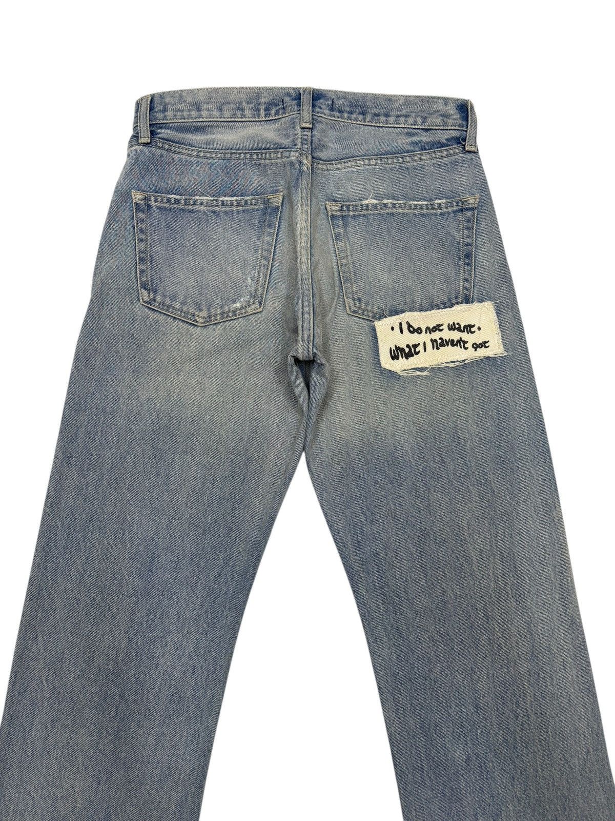 If Six Was Nine Moussy 🇯🇵 Patches Slim Fit Distressed Denim Jeans Size US 30 / EU 46 - 6 Thumbnail
