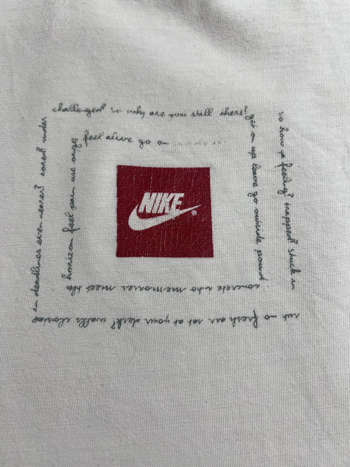 Nike Nike Vintage Center Logo 90s T-Shirt Y2K Rare Tee Size US M / EU 48-50 / 2 - 3 Thumbnail