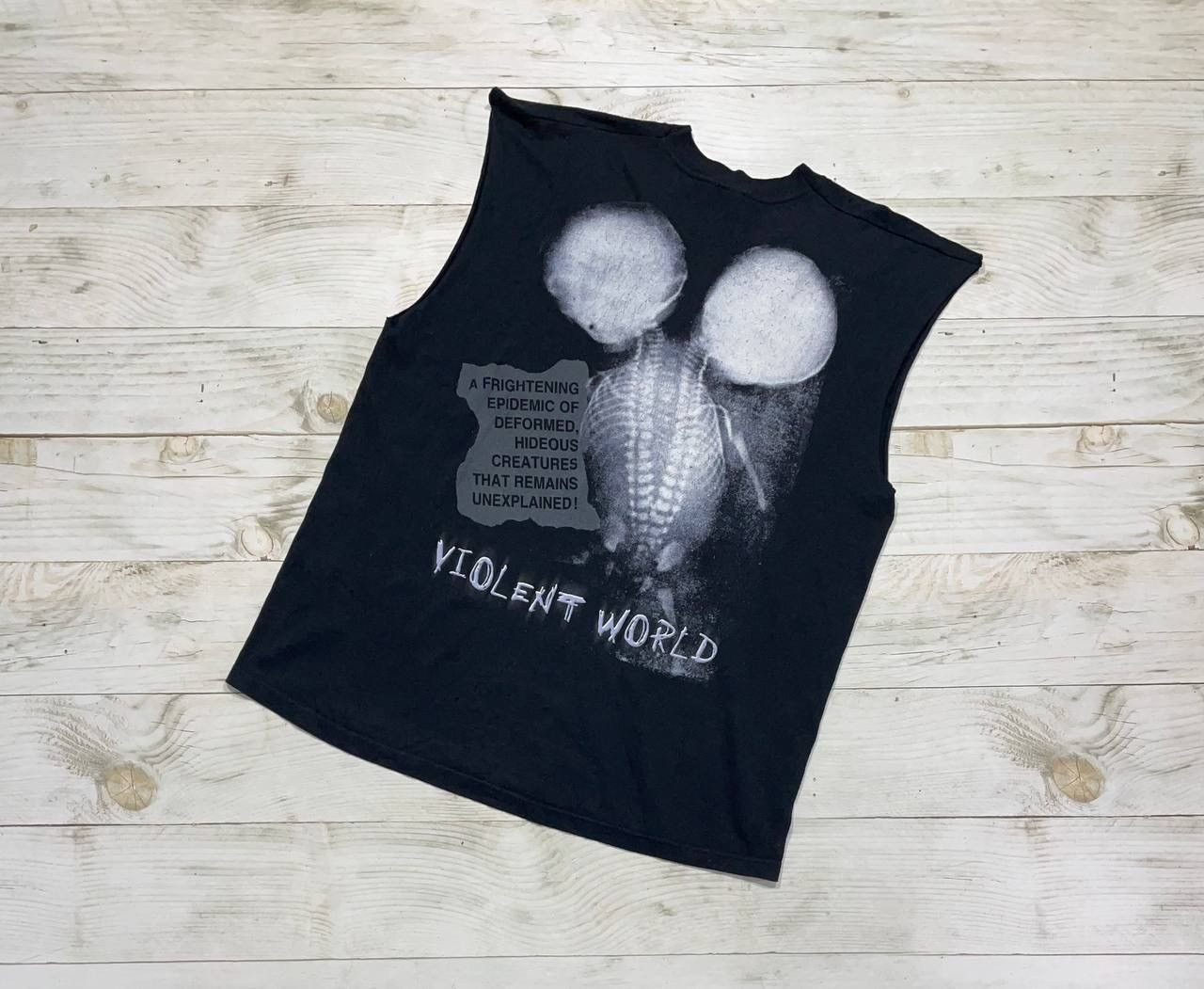 Band Tees Vintage Misfits Violent World 1999 Shirt Sleeveless Rock Y2K Size US XL / EU 56 / 4 - 2 Thumbnail